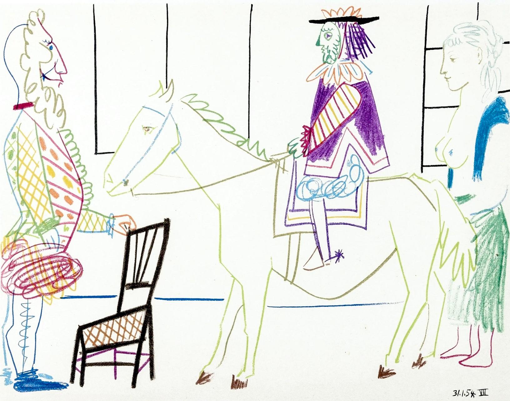 Picasso, Komposition, La Comédie Humaine, Verve: Revue Artistique (nach)