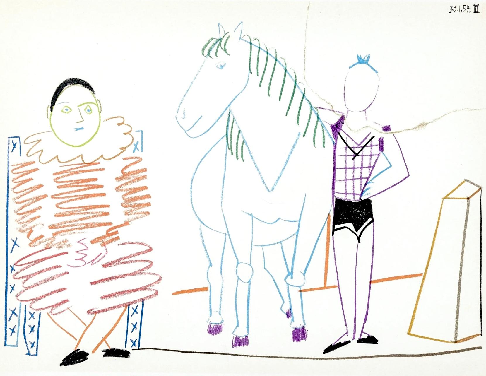 Picasso, Composition, La Comédie Humaine, Verve : Revue Artistique (après)