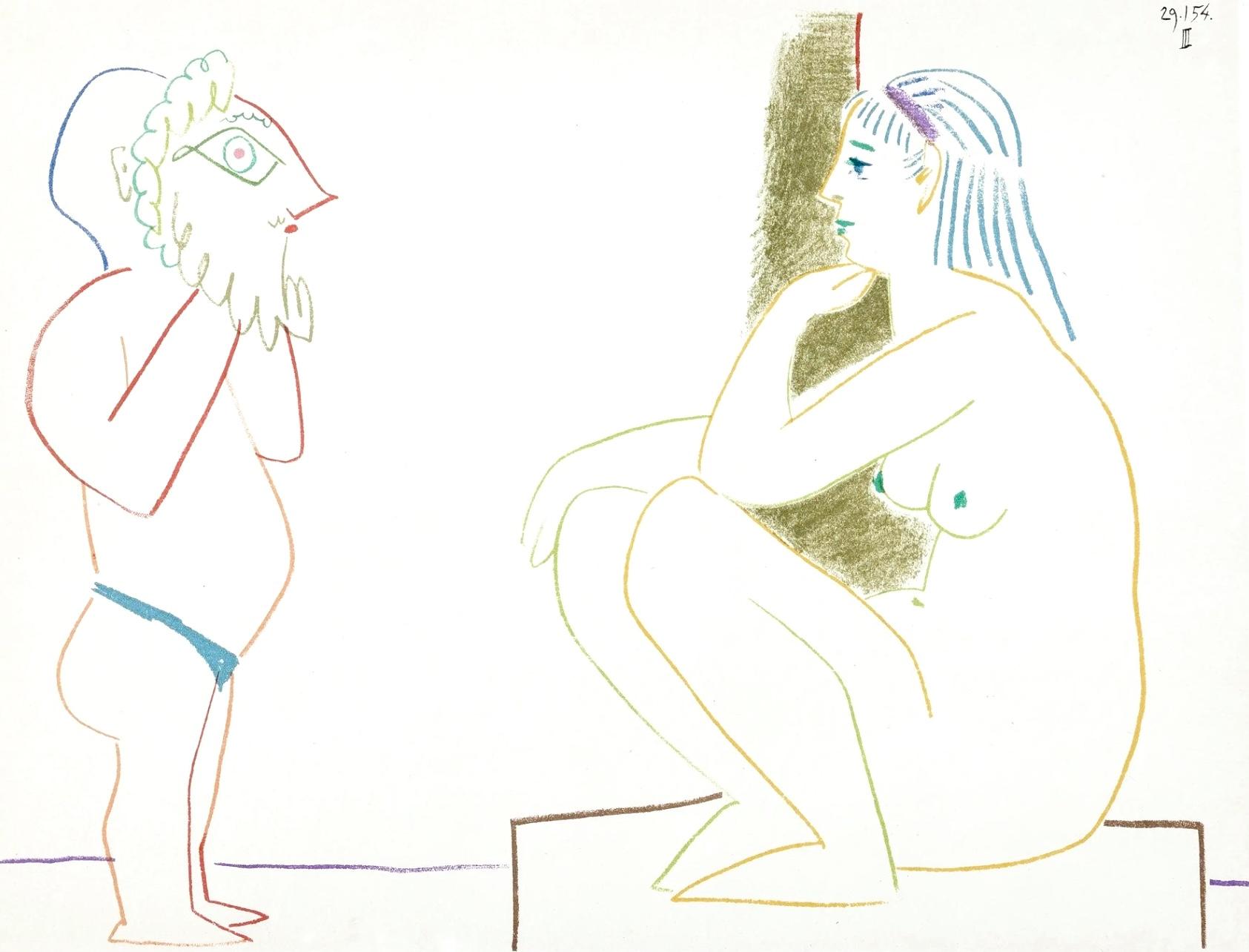Picasso, Komposition, La Comédie Humaine, Verve: Revue Artistique (nach)