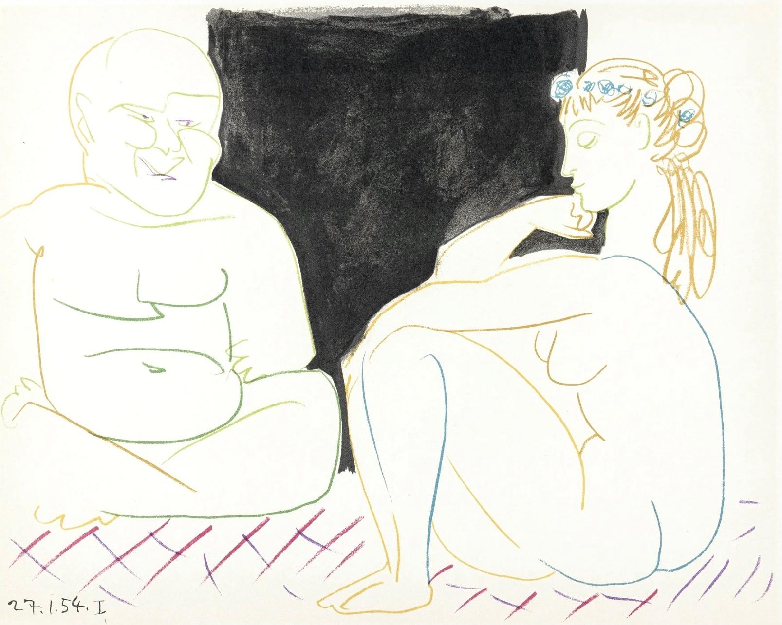 Picasso, Komposition, La Comédie Humaine, Verve: Revue Artistique (nach)
