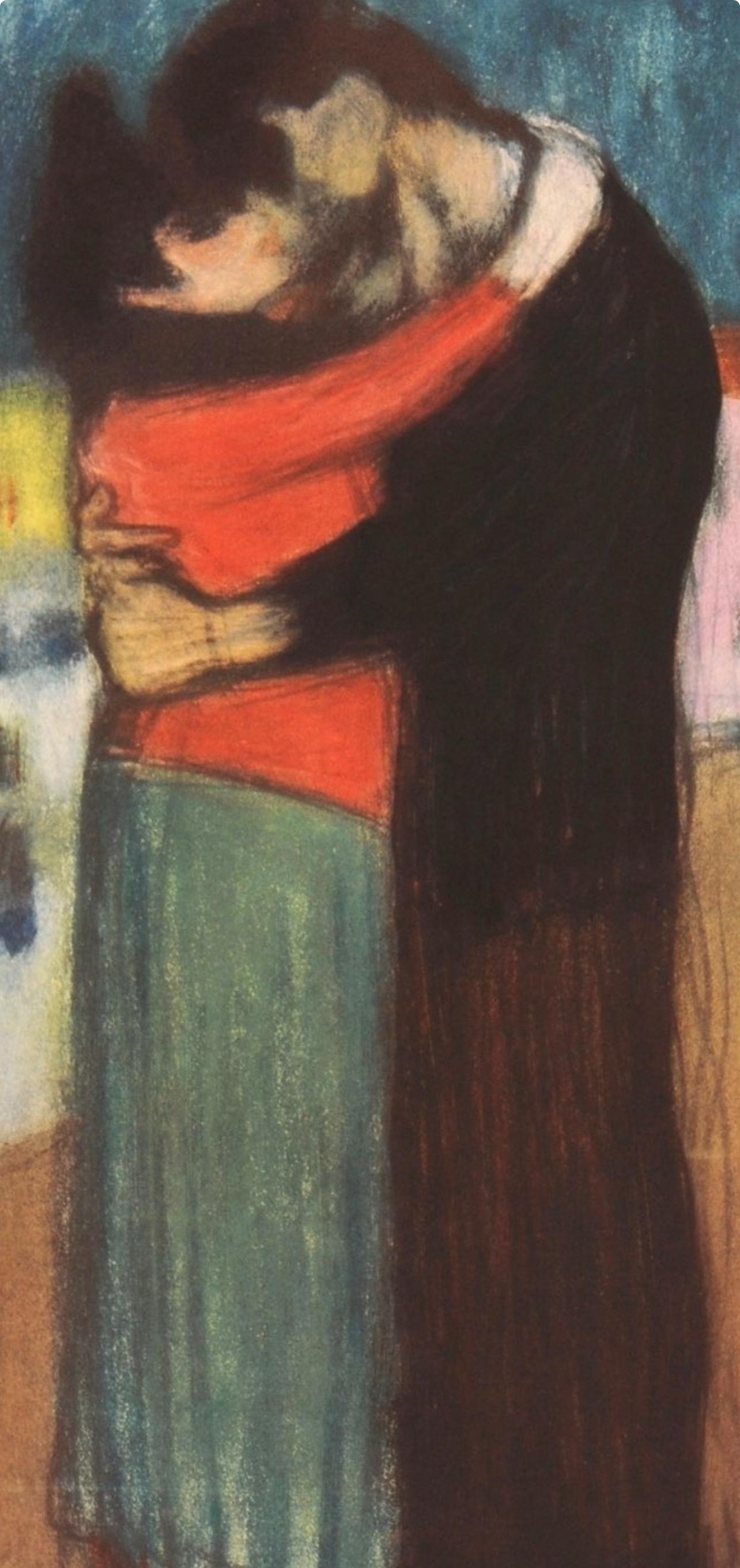 Picasso, Composition, Les Bleus de Barcelone (after) - Print by Pablo Picasso