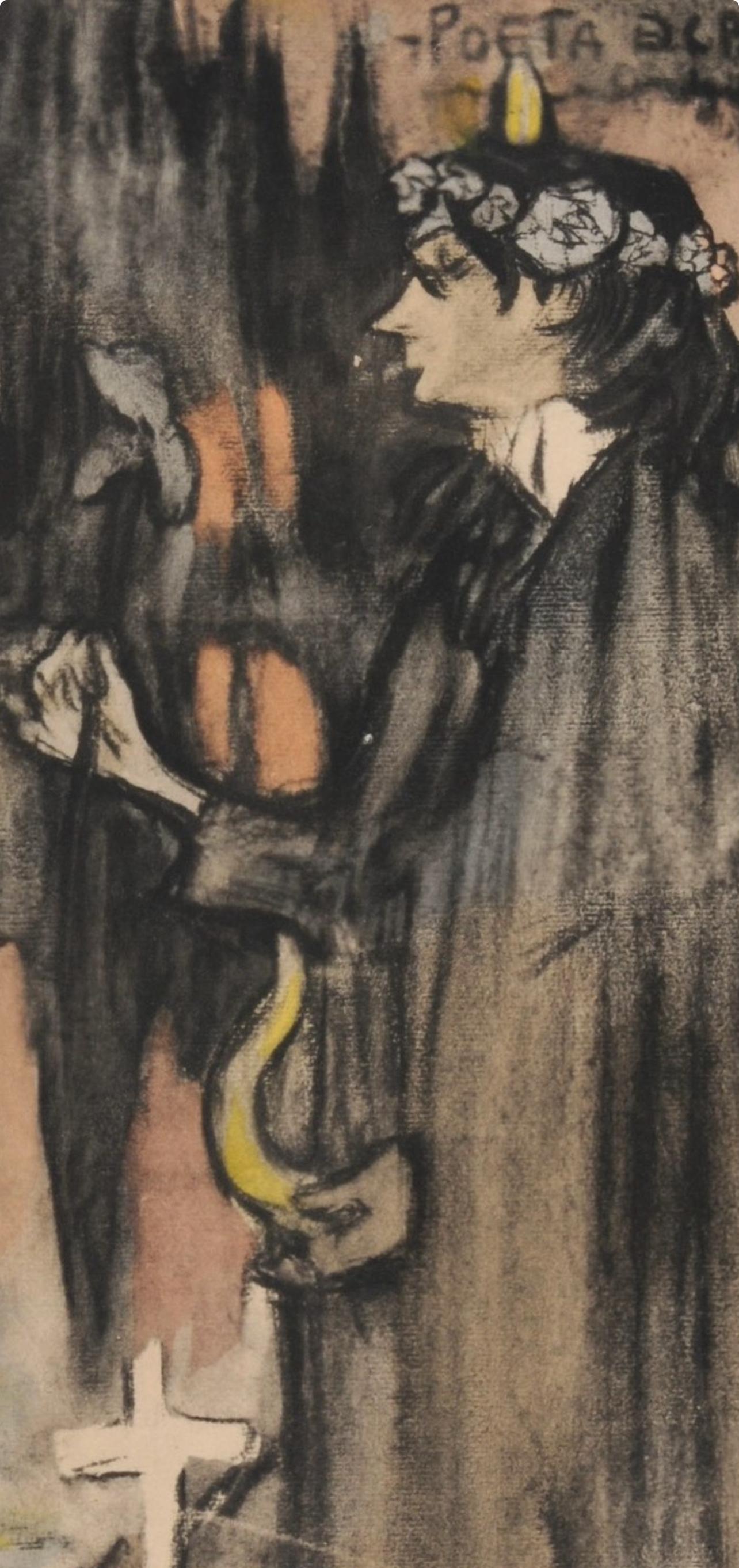 Picasso, Composition, Les Bleus de Barcelone (après) - Print de Pablo Picasso
