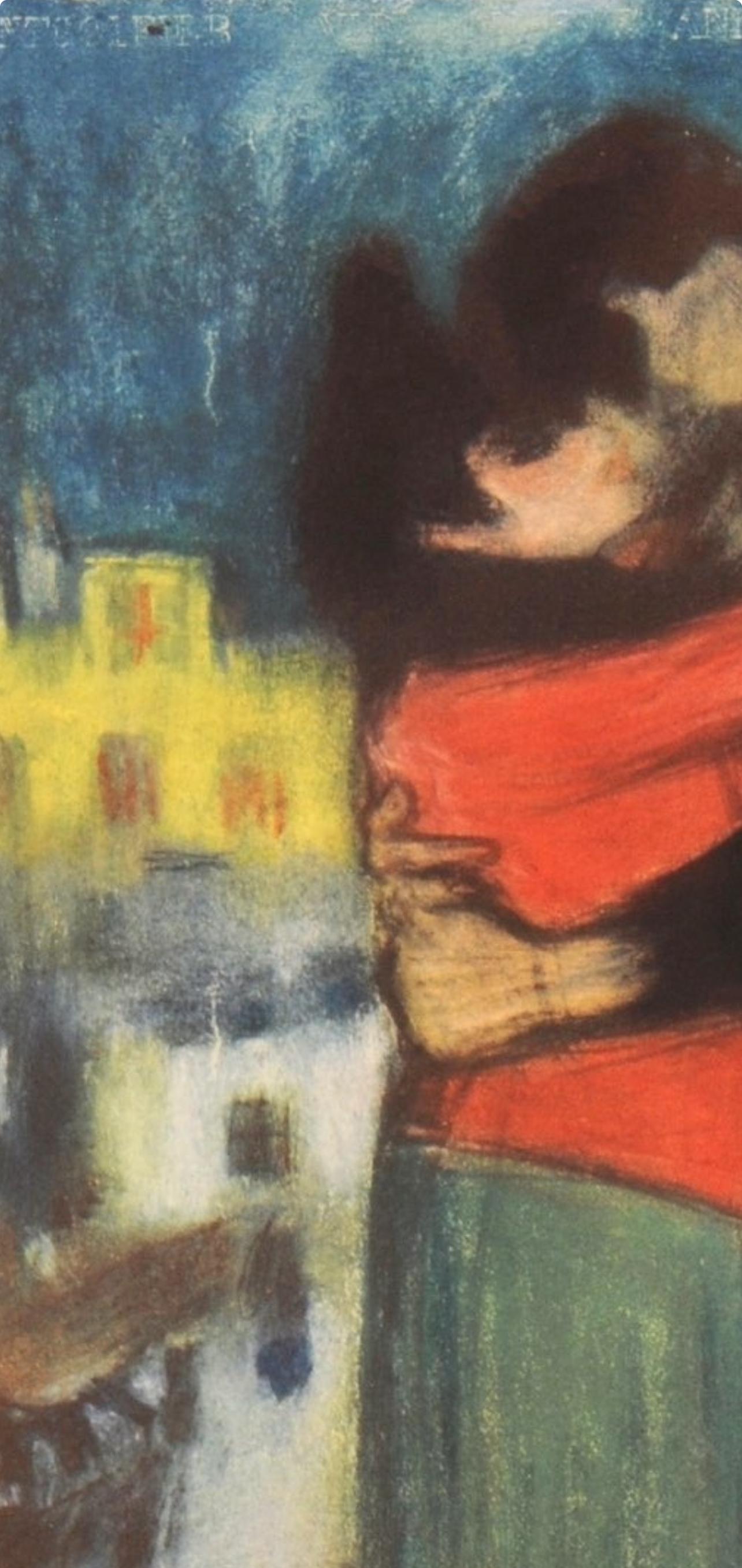 Picasso, Composition, Les Bleus de Barcelone (after) - Gray Figurative Print by Pablo Picasso