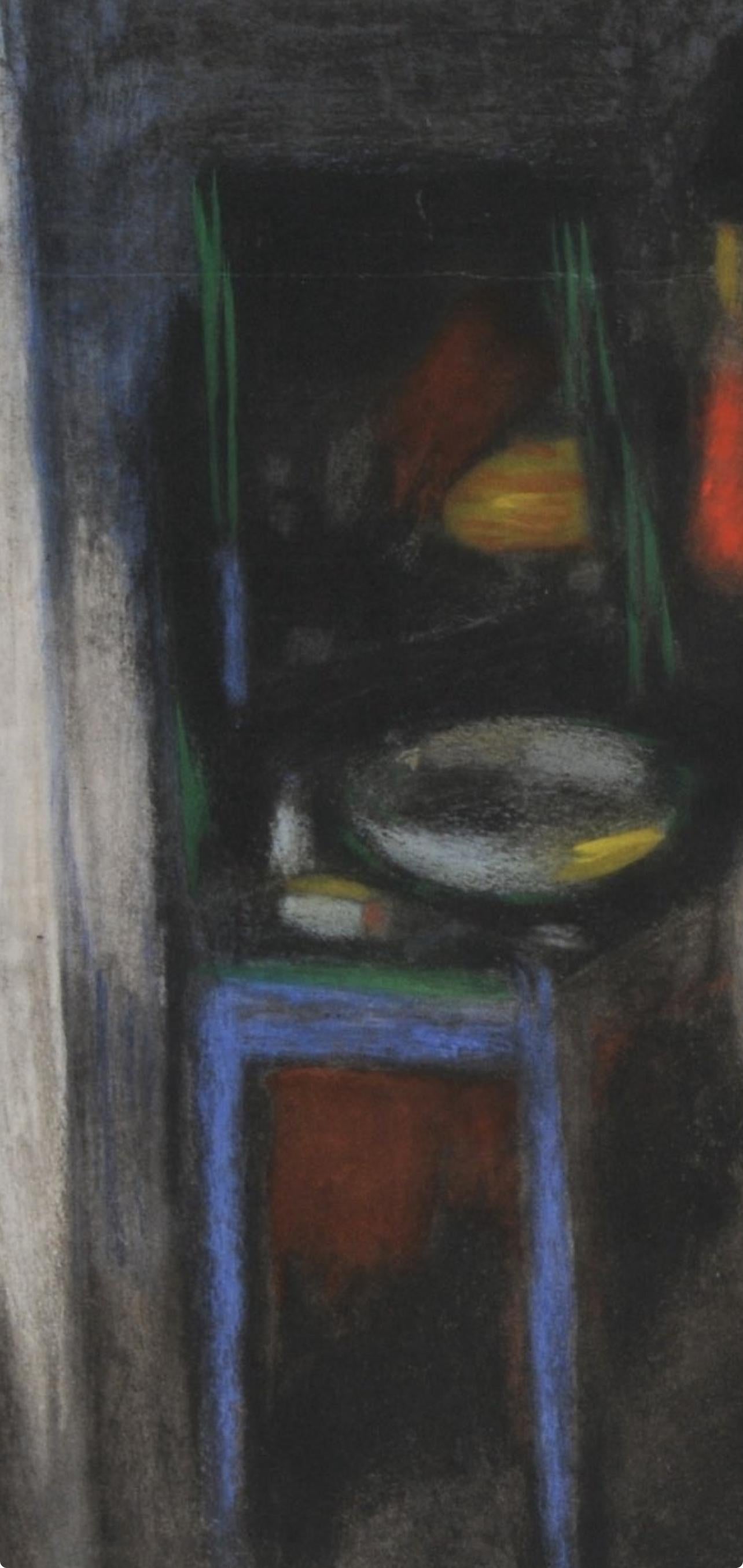 Picasso, Composition, Les Bleus de Barcelone (after) - Black Figurative Print by Pablo Picasso