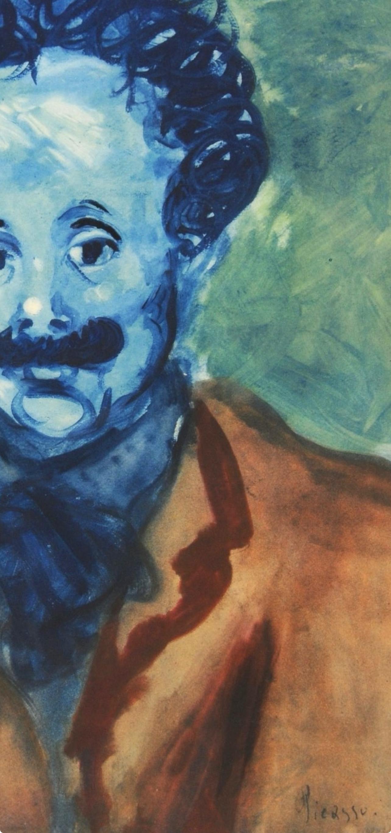 Picasso, Composition, Les Bleus de Barcelone (après) en vente 1