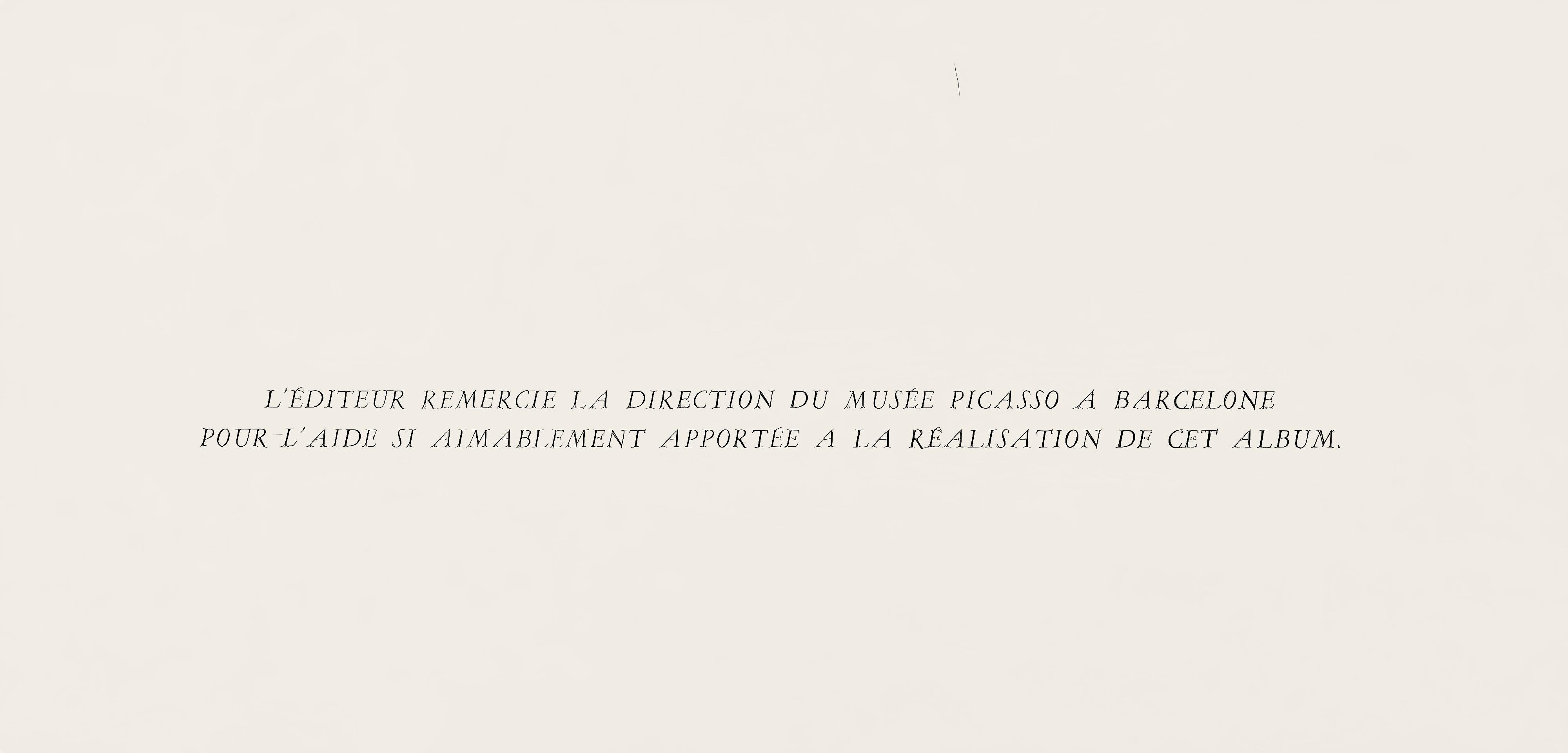 Picasso, Komposition, Les Bleus de Barcelone (nachdem) im Angebot 4