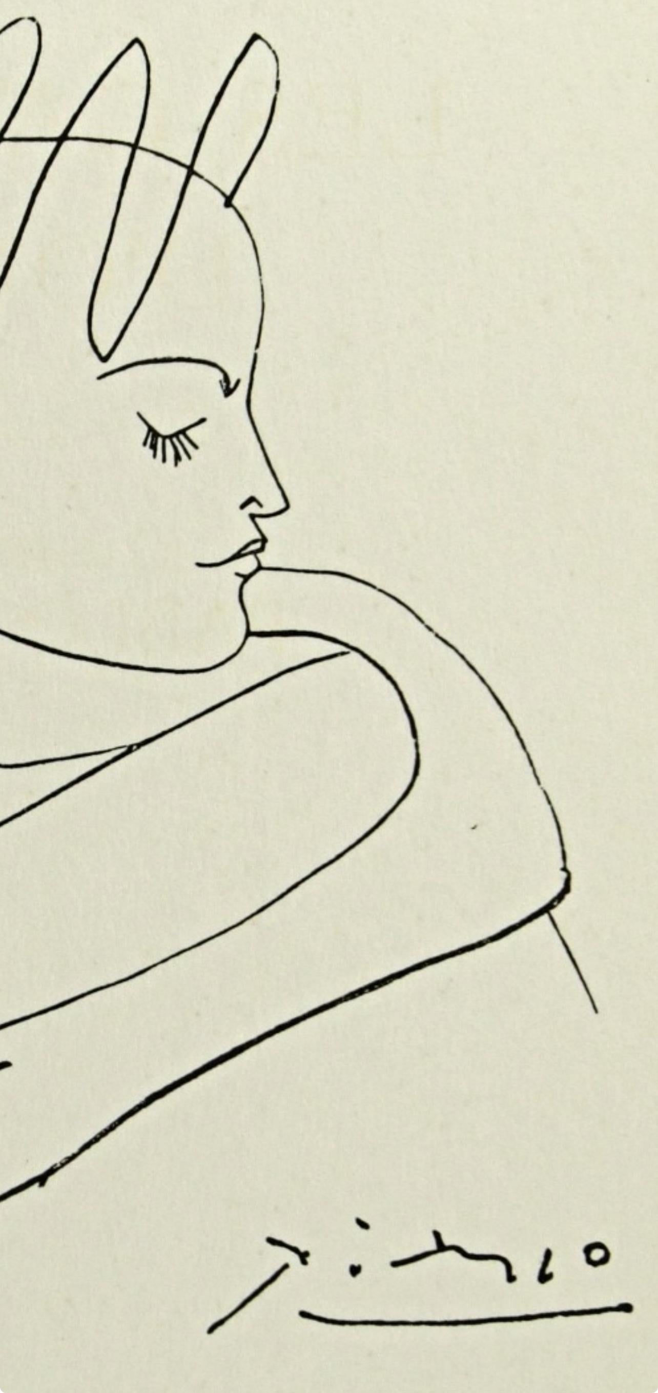 Picasso, Composition, Les Cavaliers d'Ombre (after) - Print by Pablo Picasso