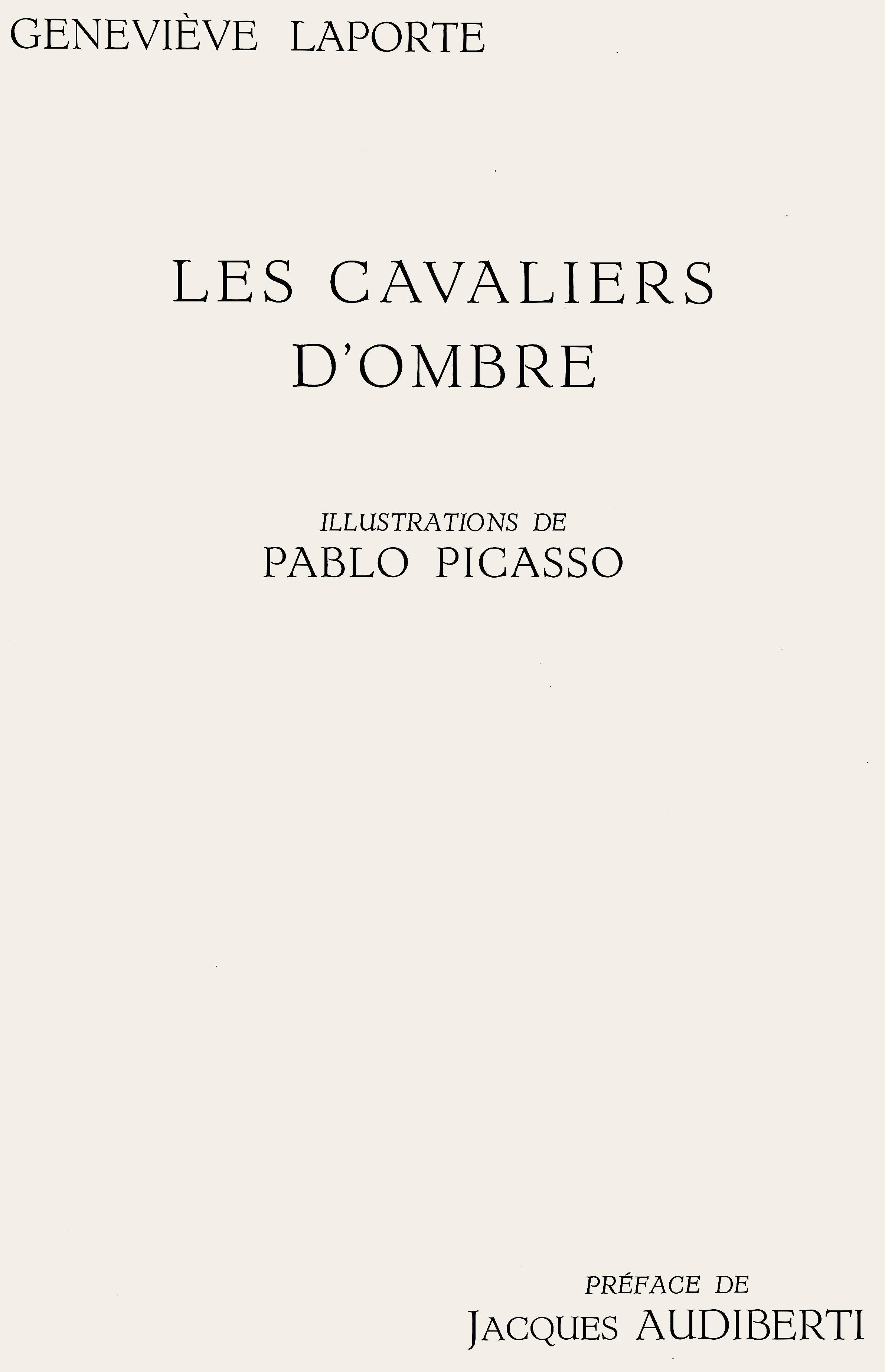 Picasso, Composition, Les Cavaliers d'Ombre (après) en vente 1