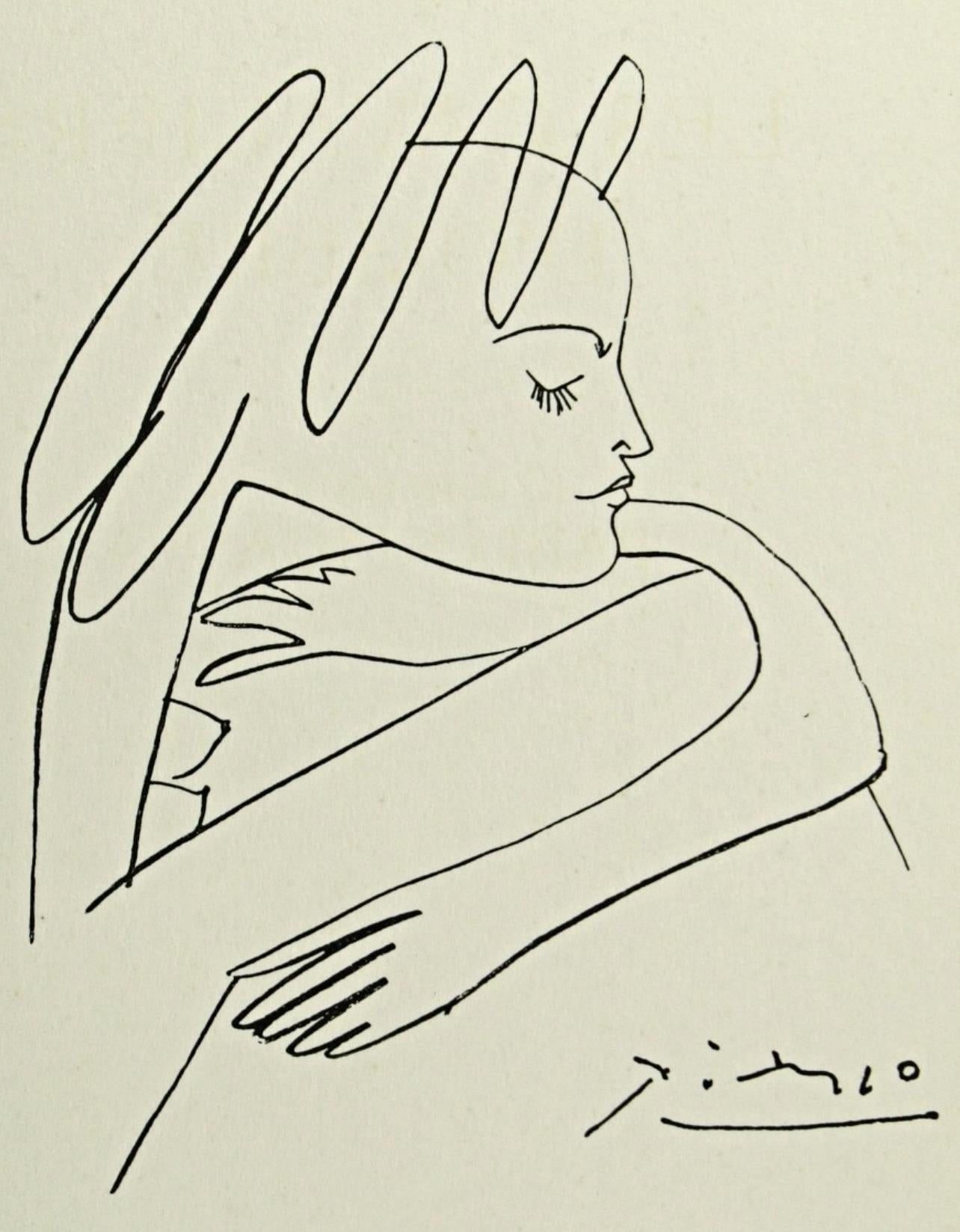 Pablo Picasso Figurative Print - Picasso, Composition, Les Cavaliers d'Ombre (after)