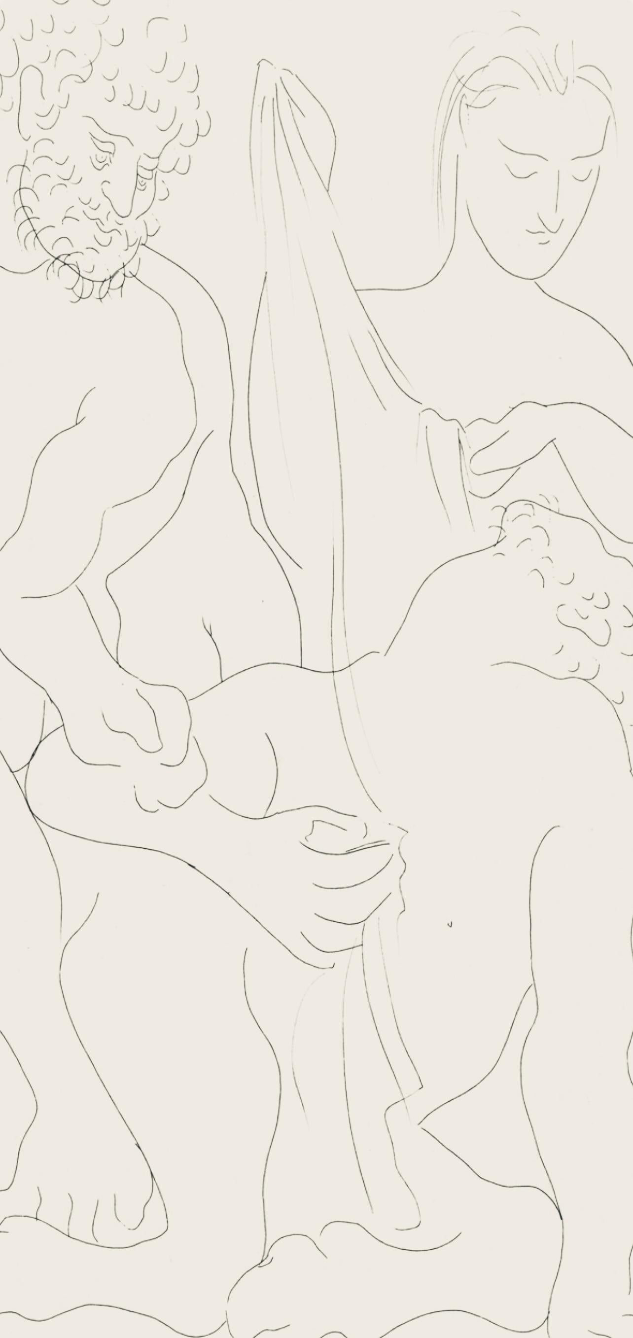 Picasso, Composition, Les Métamorphoses (d'après) - Print de Pablo Picasso