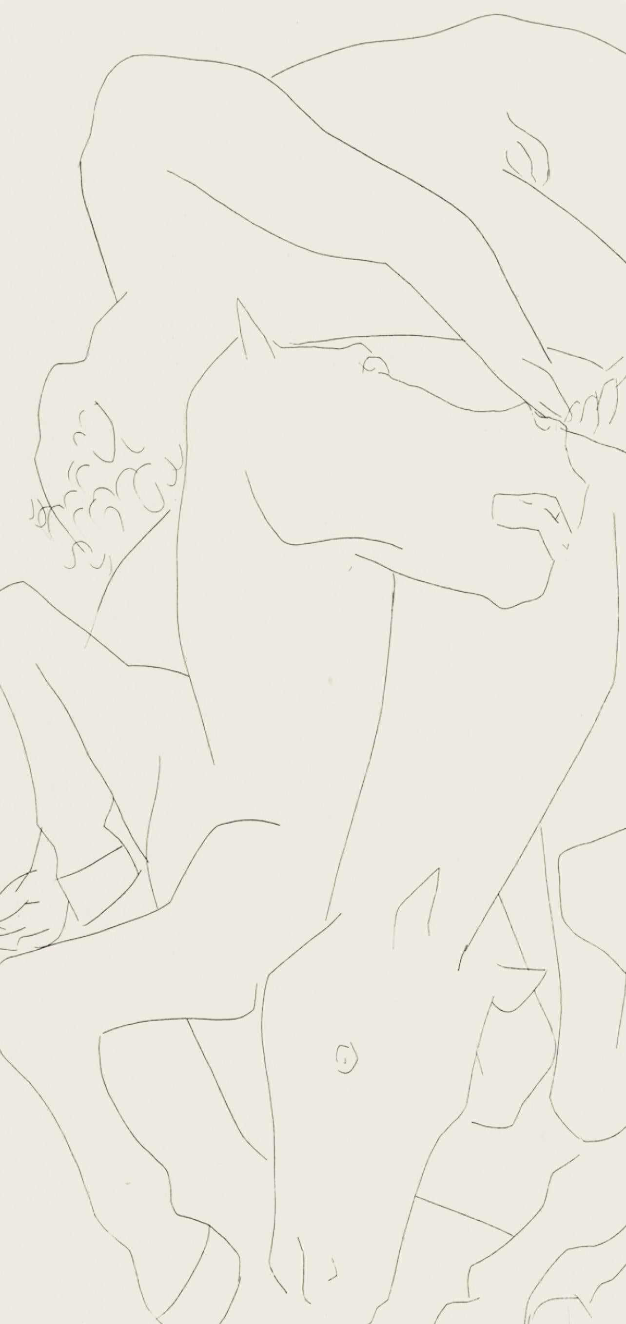 Picasso, Composition, Les Métamorphoses (d'après) - Print de Pablo Picasso