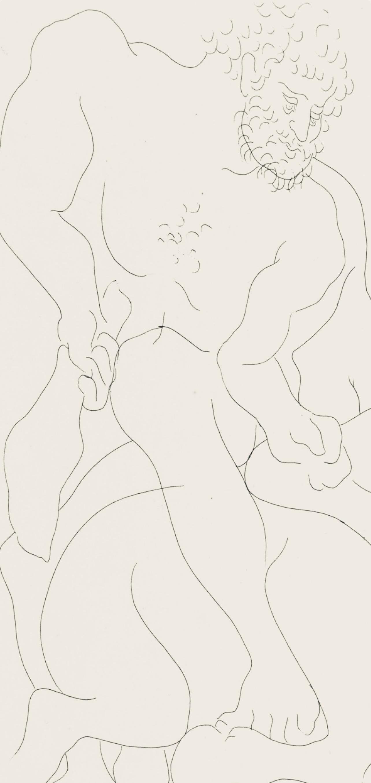 Picasso, Composition, Les Métamorphoses (d'après) - Cubisme Print par Pablo Picasso
