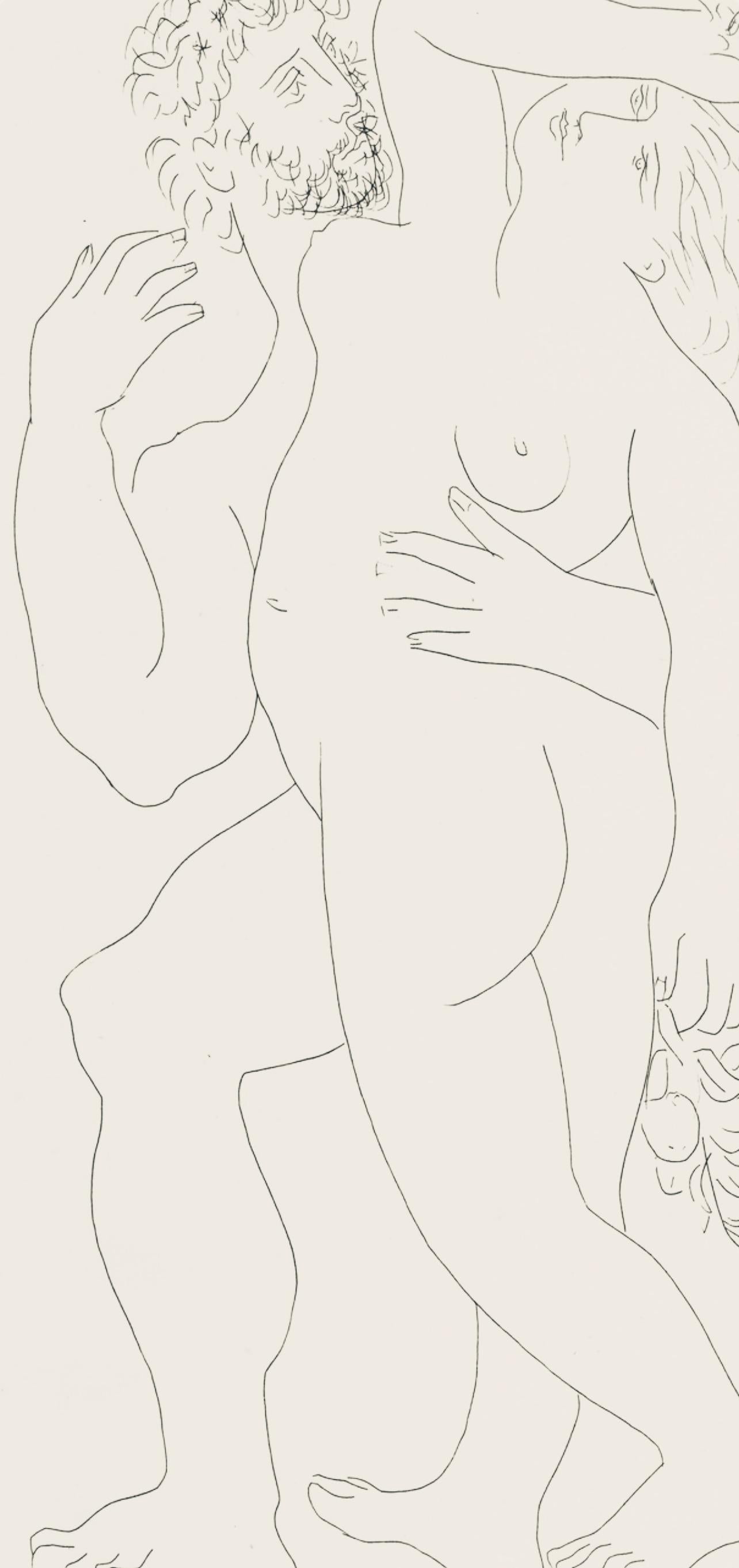 Picasso, Composition, Les Métamorphoses (d'après) - Cubisme Print par Pablo Picasso