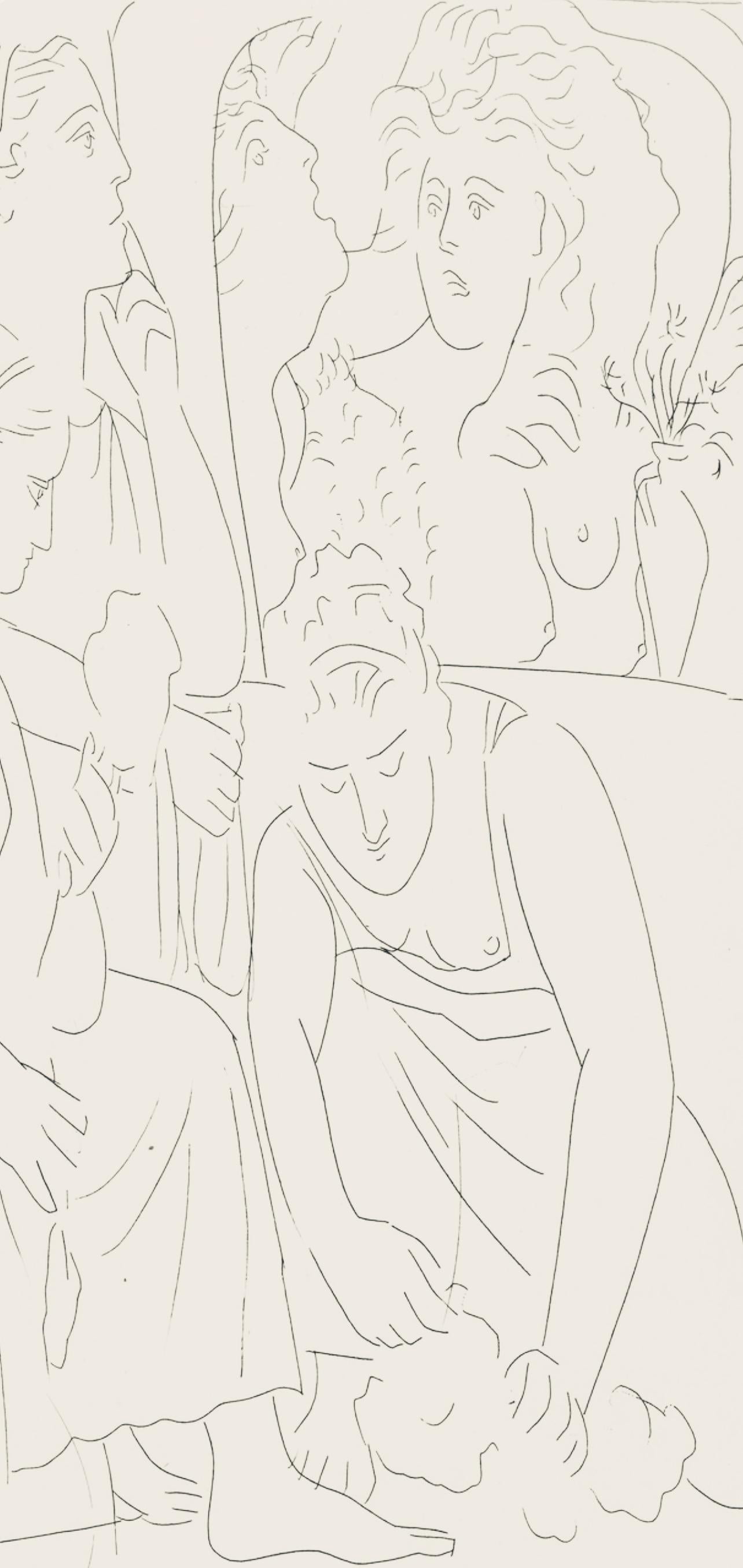 Picasso, Composition, Les Métamorphoses (d'après) - Cubisme Print par Pablo Picasso