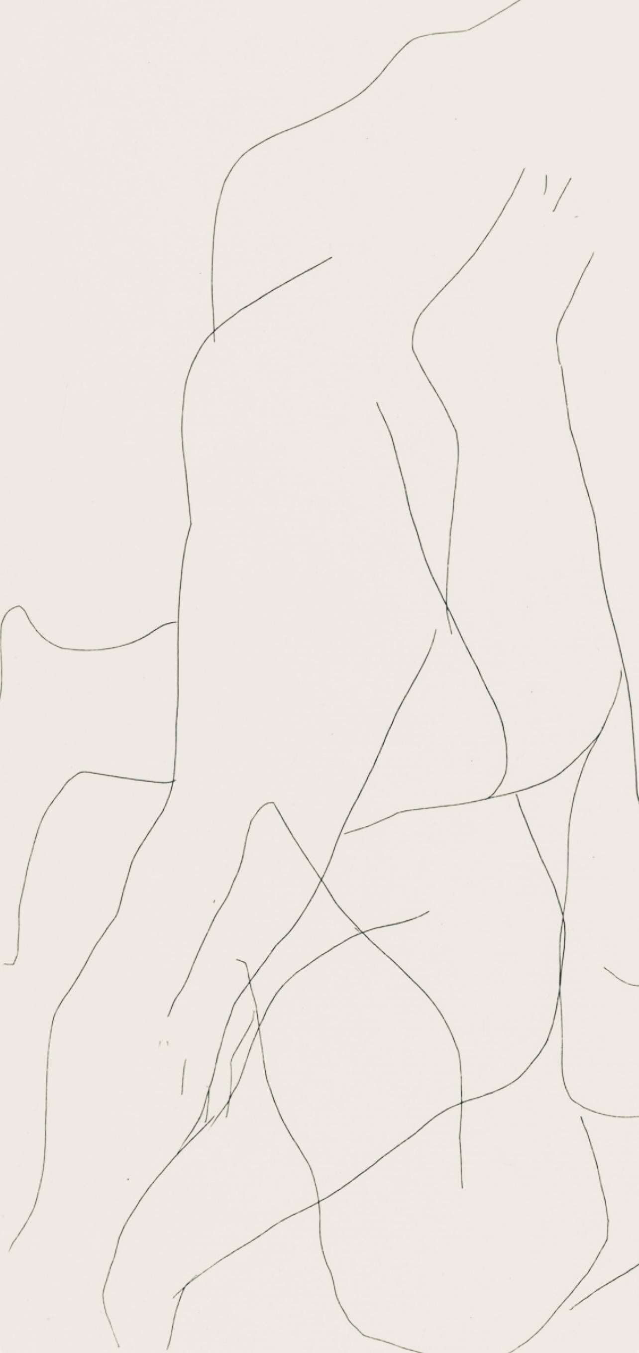 Picasso, Composition, Les Métamorphoses (d'après) - Blanc Figurative Print par Pablo Picasso
