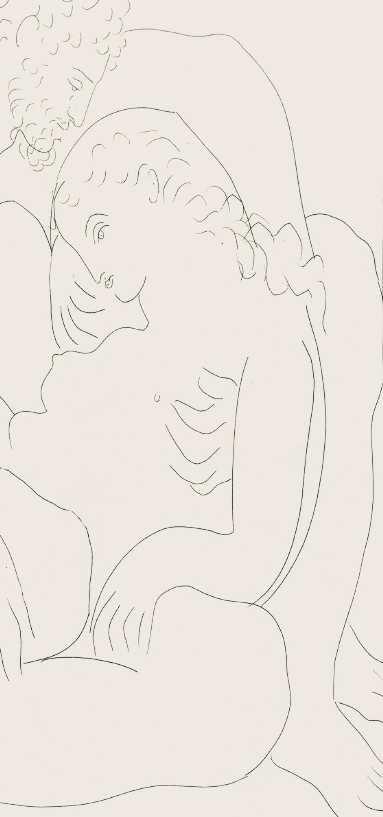 Picasso, Composition, Les Métamorphoses (after) - White Figurative Print by Pablo Picasso