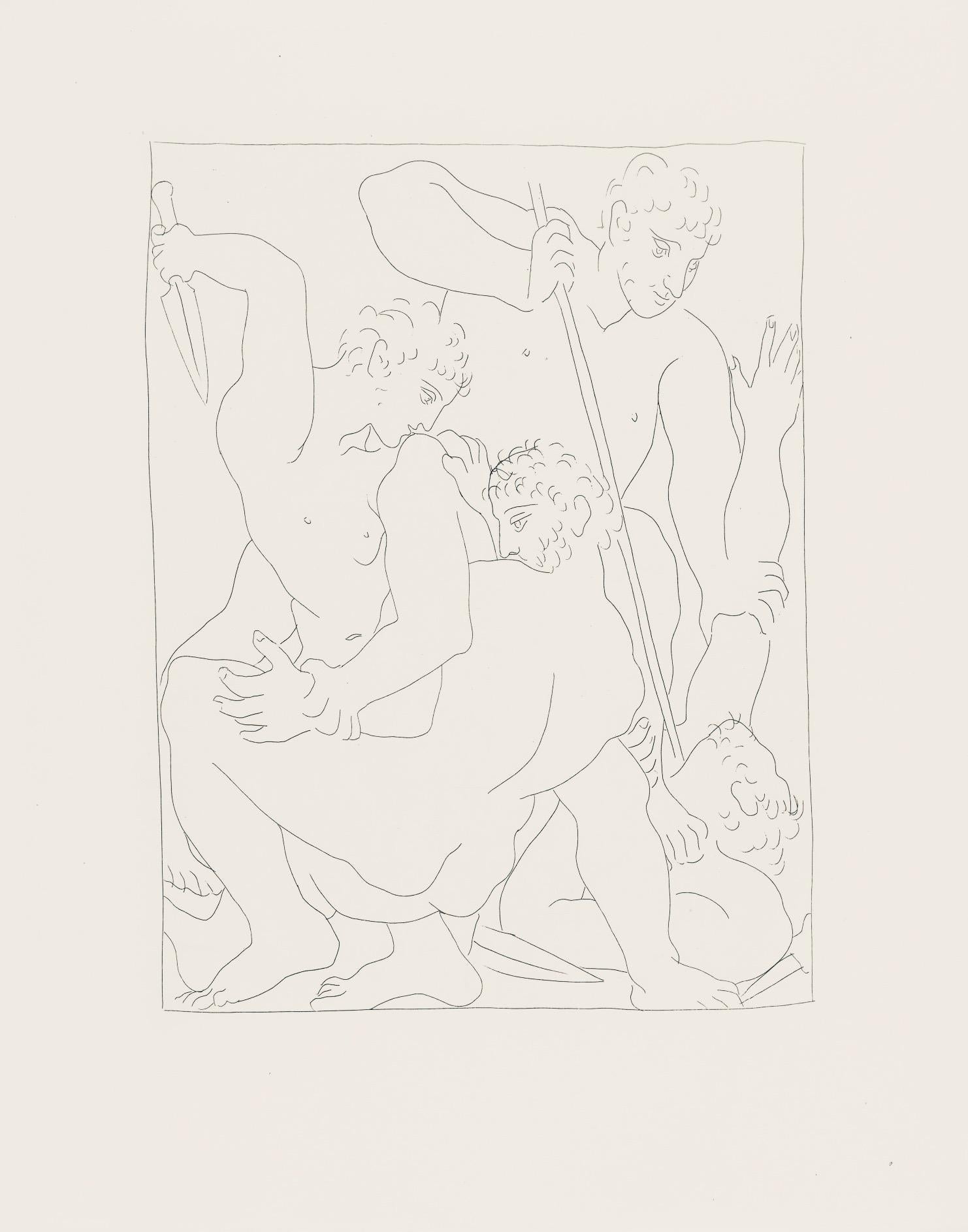 Support : Lithographie sur papier vélin Vergé fin blanc des papeteries de Bellerive
Année : 1970
Taille du papier : 11.024 x 8.66 pouces
Inscription : Inscription : Non signé et non numéroté, tel que délivré
Notes : Extrait de l'in-folio Les