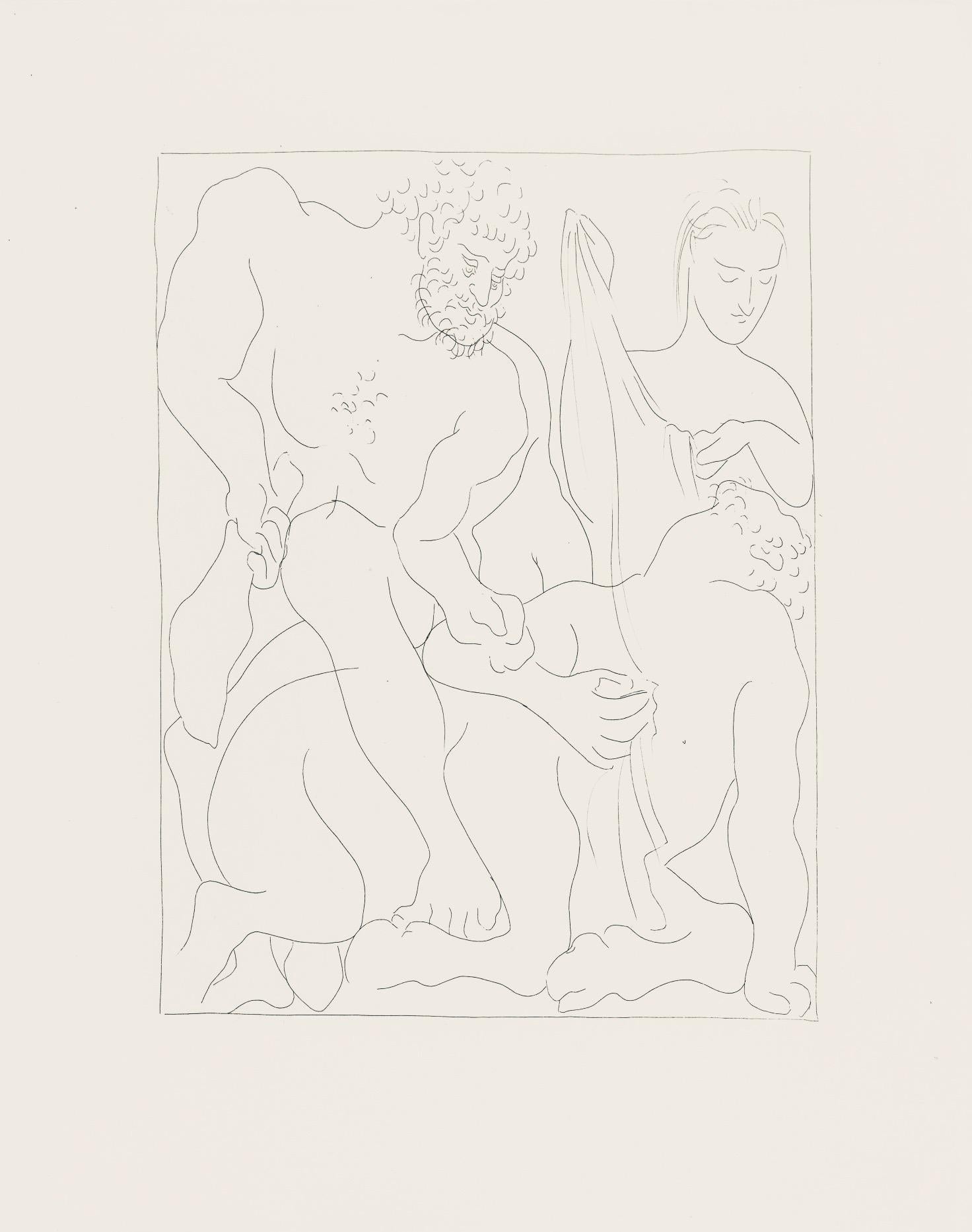 Support : Lithographie sur papier vélin Vergé fin blanc des papeteries de Bellerive
Année : 1970
Taille du papier : 11.024 x 8.66 pouces
Inscription : Inscription : Non signé et non numéroté, tel que délivré
Notes : Extrait de l'in-folio Les