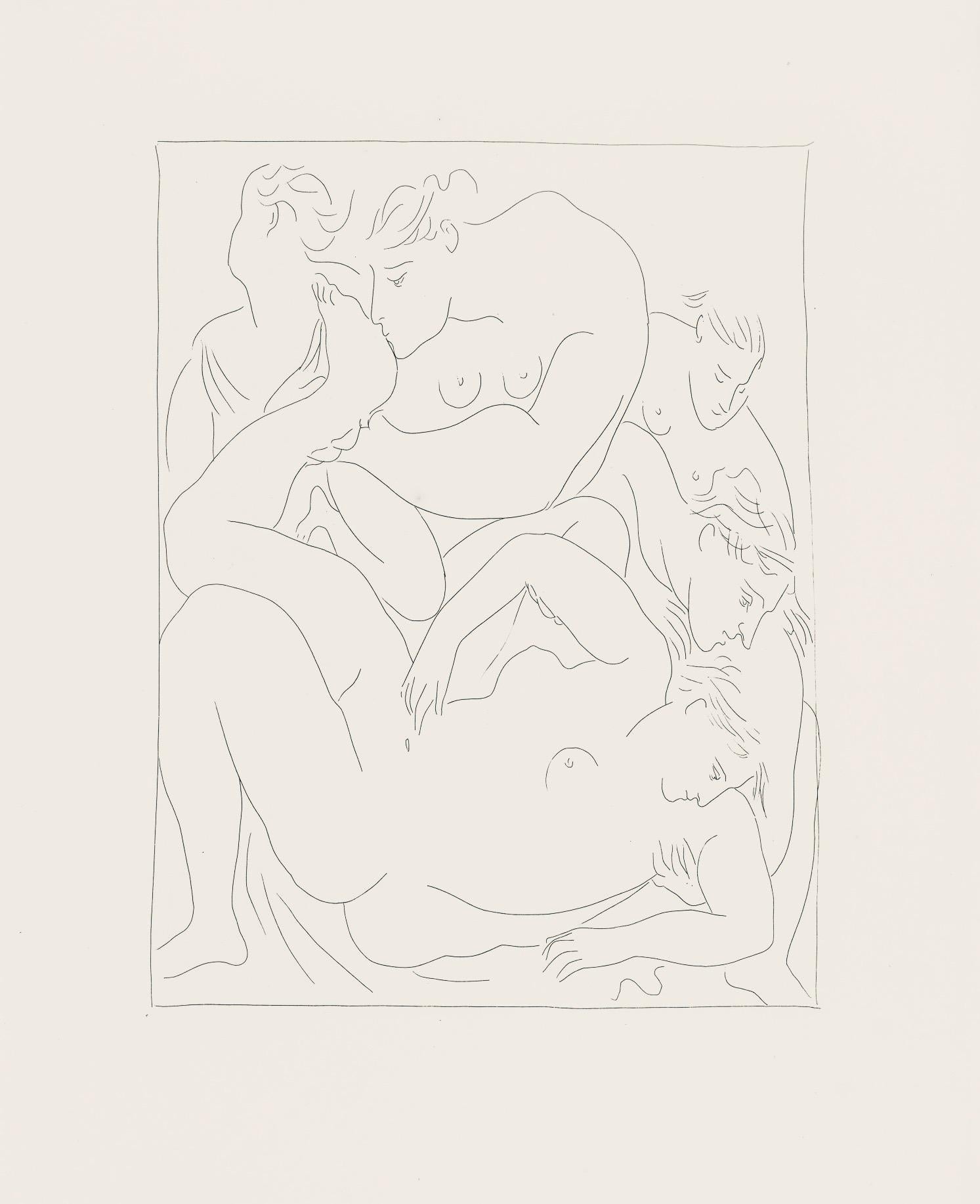 Support : Lithographie sur papier vélin Vergé fin blanc des papeteries de Bellerive
Année : 1970
Taille du papier : 11.024 x 8.66 pouces
Inscription : Inscription : Non signé et non numéroté, tel que délivré
Notes : Extrait de l'in-folio Les