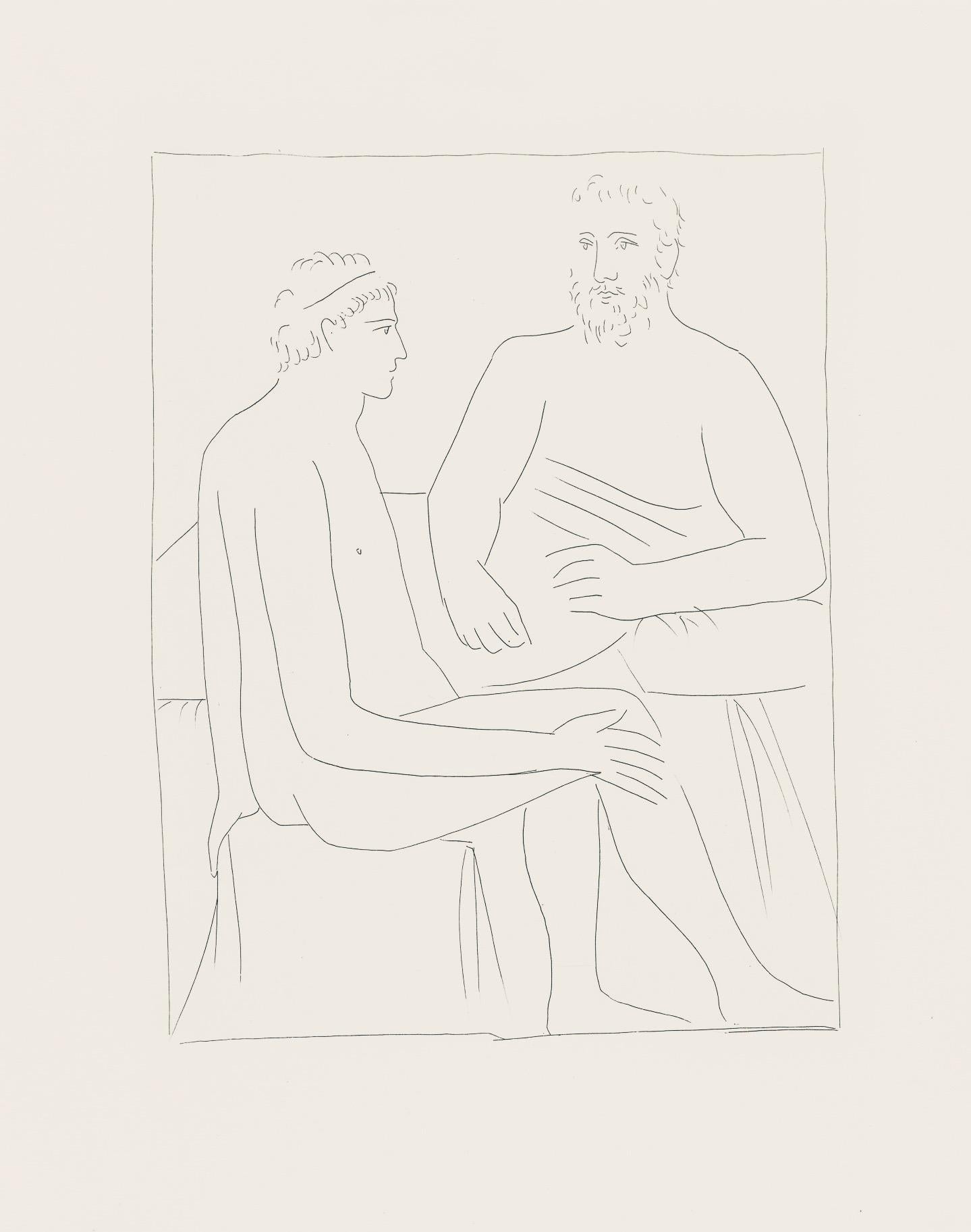 Support : Lithographie sur papier vélin Vergé fin blanc des papeteries de Bellerive
Année : 1970
Taille du papier : 11.024 x 8.66 pouces
Inscription : Inscription : Non signé et non numéroté, tel que délivré
Notes : Extrait de l'in-folio Les