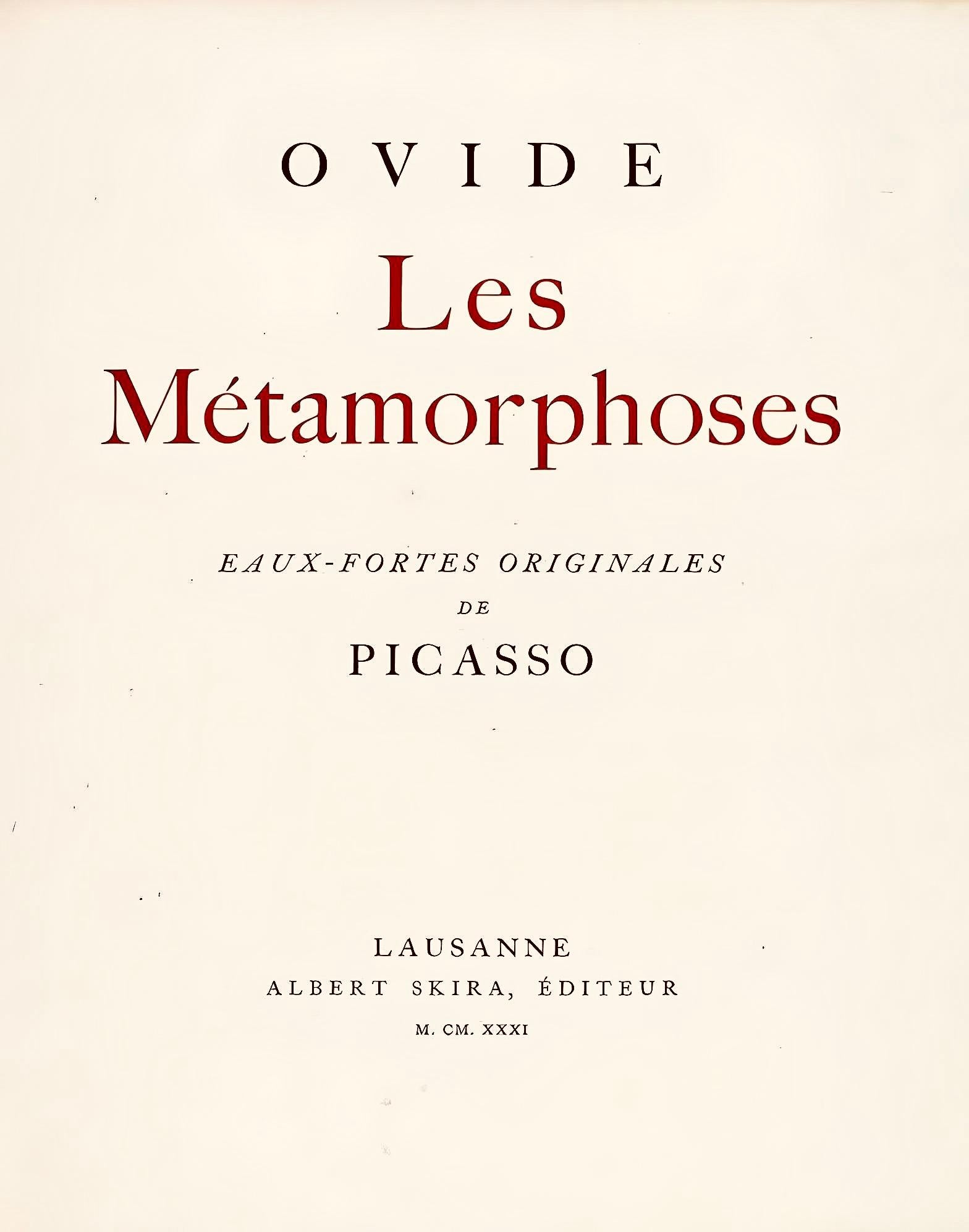 Picasso, Composition, Les Métamorphoses (after) For Sale 1