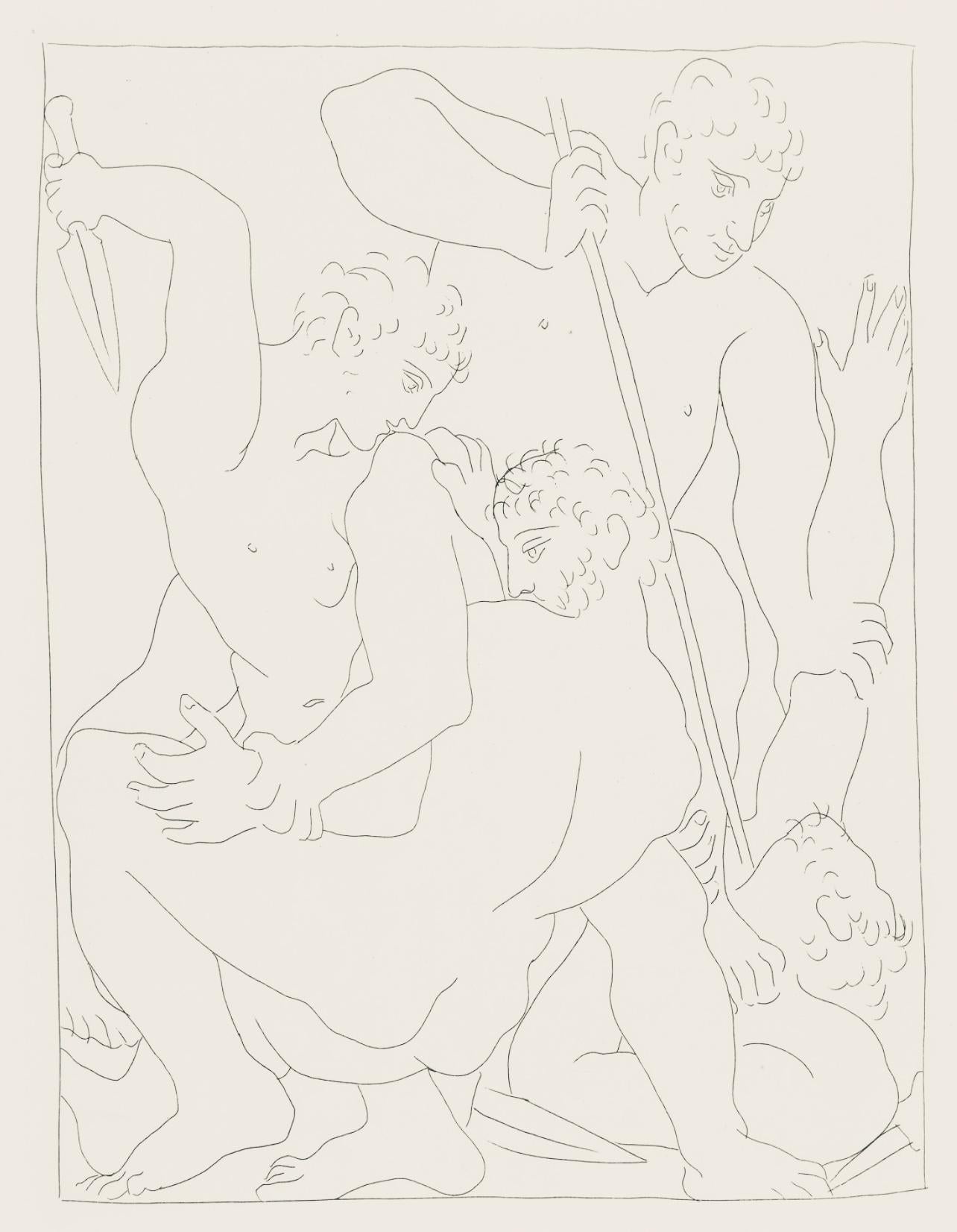 Figurative Print Pablo Picasso - Picasso, Composition, Les Métamorphoses (d'après)