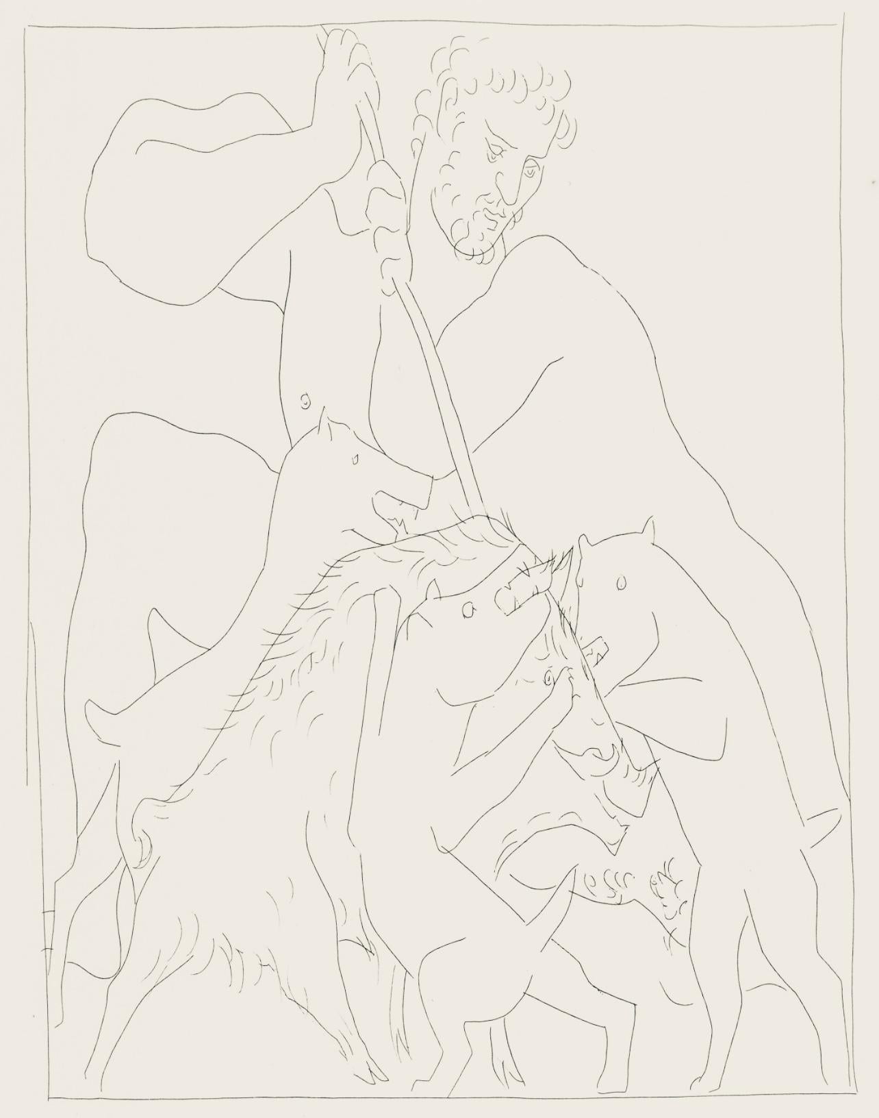 Pablo Picasso Figurative Print - Picasso, Composition, Les Métamorphoses (after)