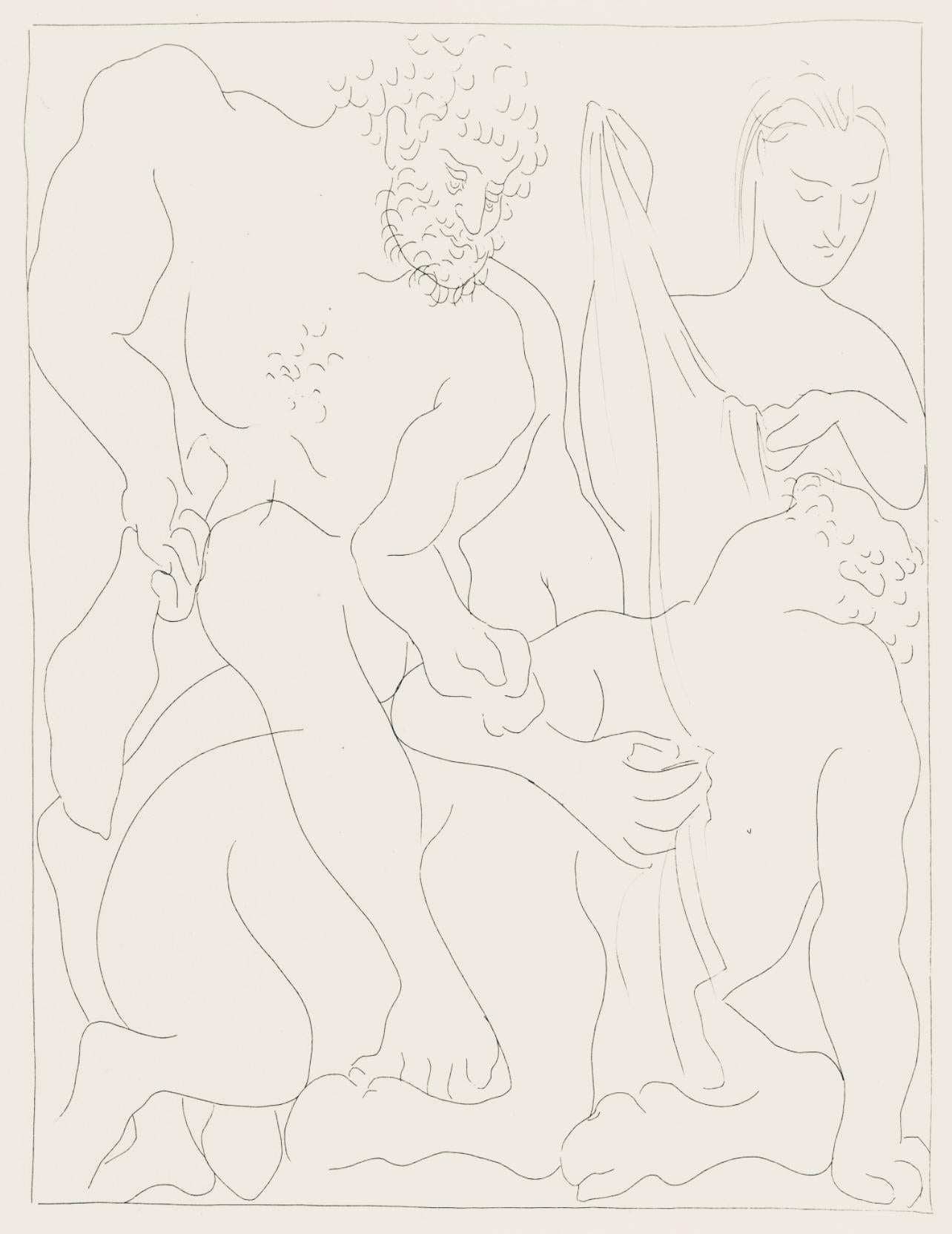 Figurative Print Pablo Picasso - Picasso, Composition, Les Métamorphoses (d'après)