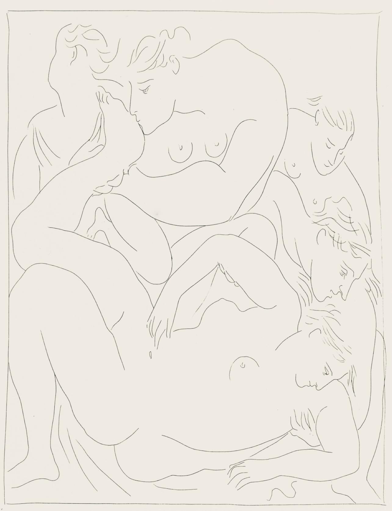 Figurative Print Pablo Picasso - Picasso, Composition, Les Métamorphoses (d'après)