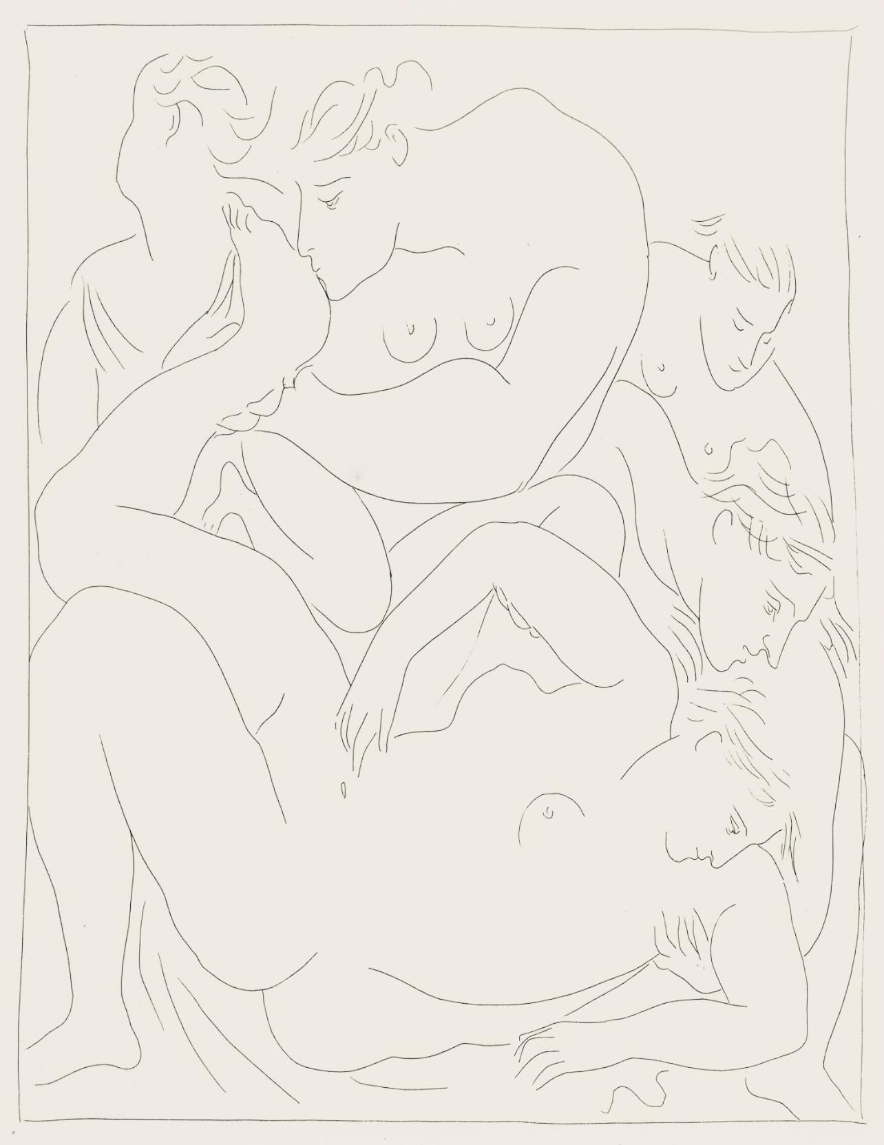 Pablo Picasso Figurative Print - Picasso, Composition, Les Métamorphoses (after)