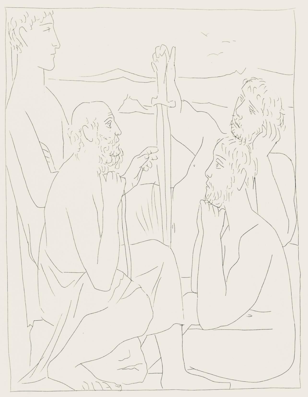 Pablo Picasso Figurative Print - Picasso, Composition, Les Métamorphoses (after)