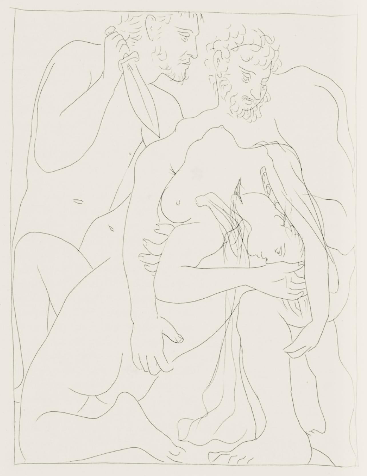 Pablo Picasso Landscape Print - Picasso, Composition, Les Métamorphoses (after)