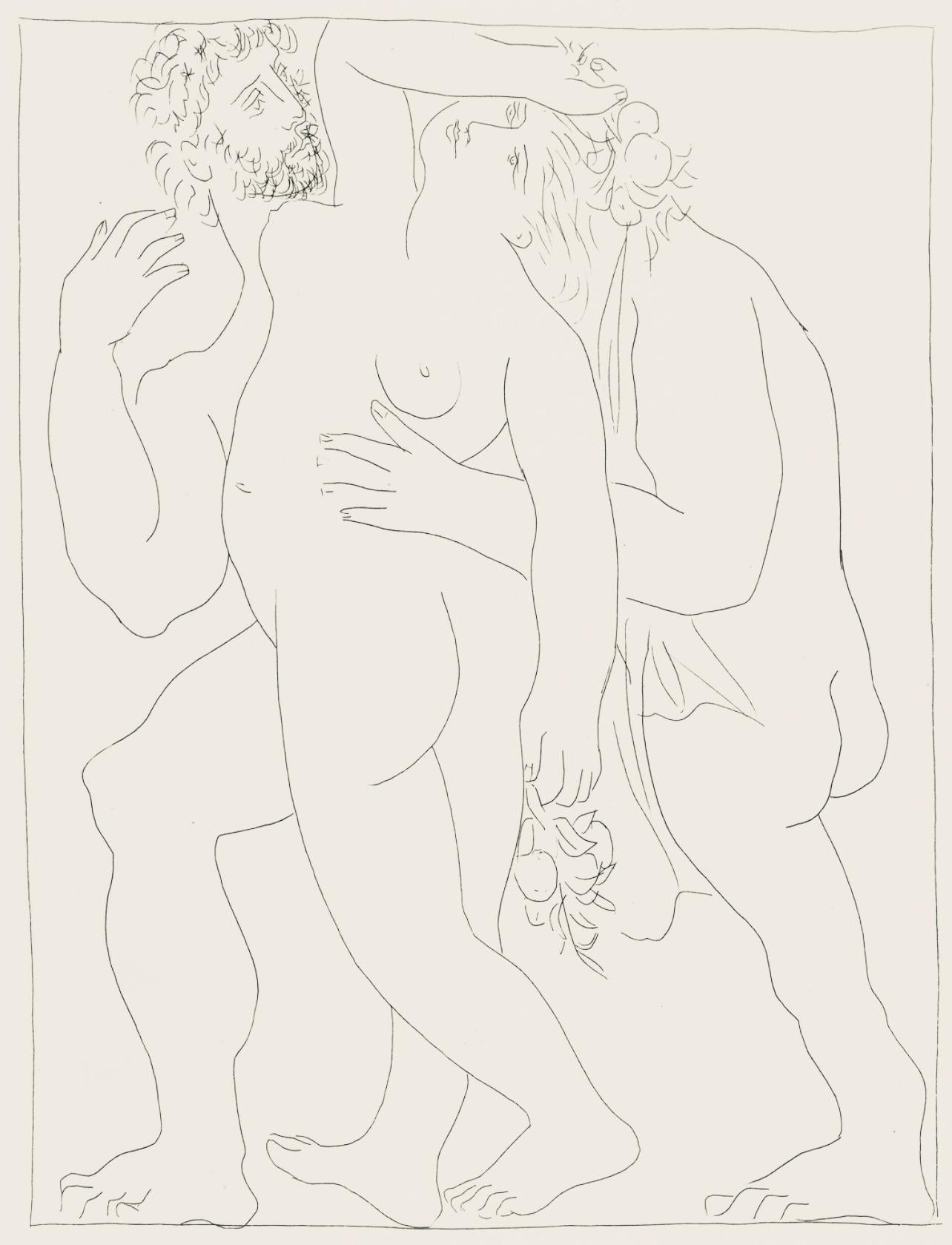 Landscape Print Pablo Picasso - Picasso, Composition, Les Métamorphoses (d'après)