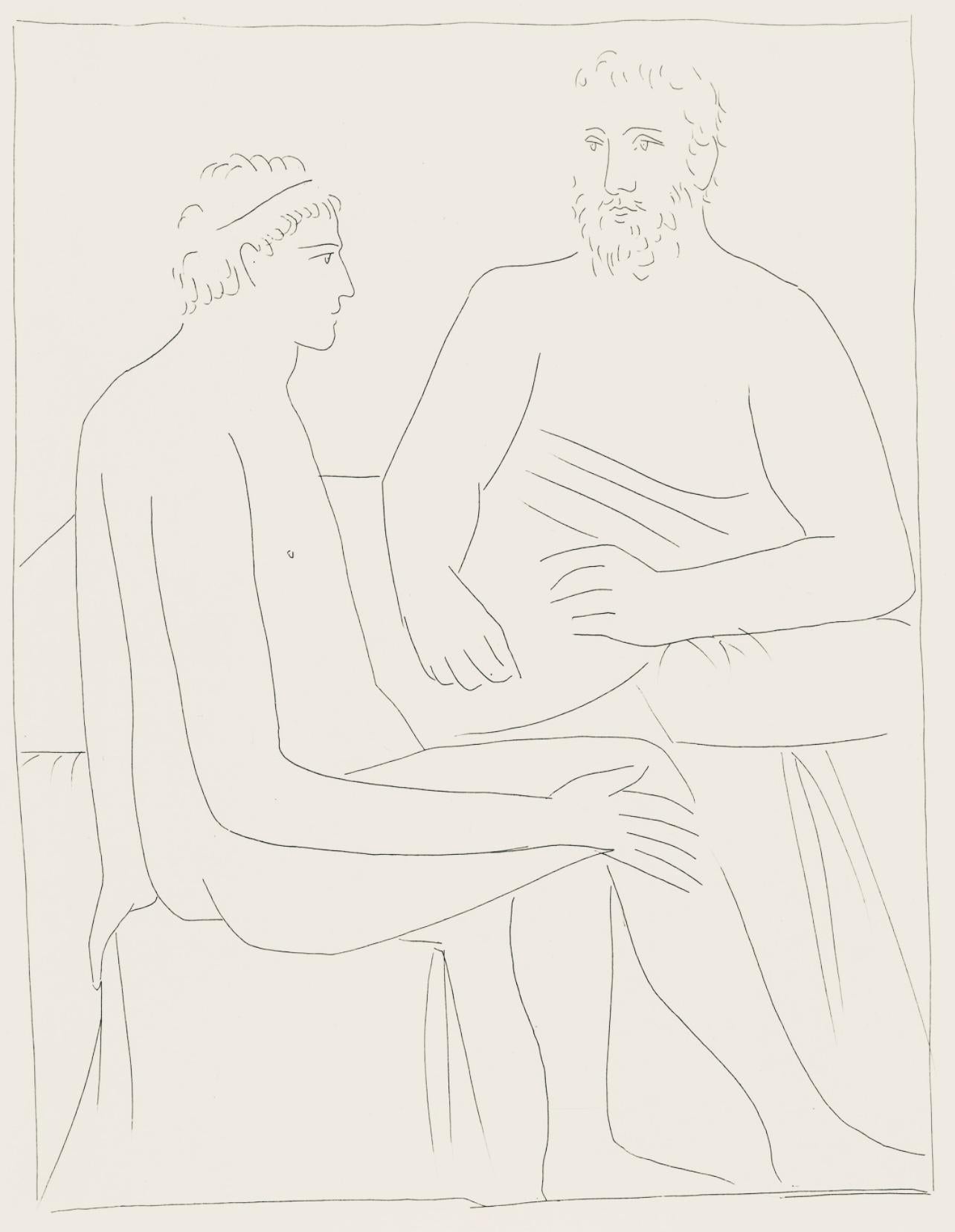 Landscape Print Pablo Picasso - Picasso, Composition, Les Métamorphoses (d'après)