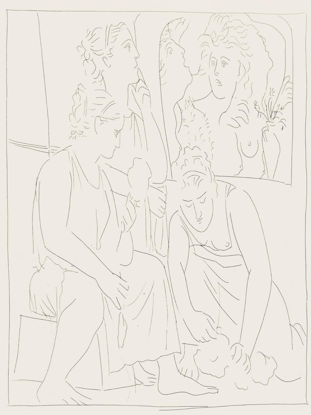 Figurative Print Pablo Picasso - Picasso, Composition, Les Métamorphoses (d'après)