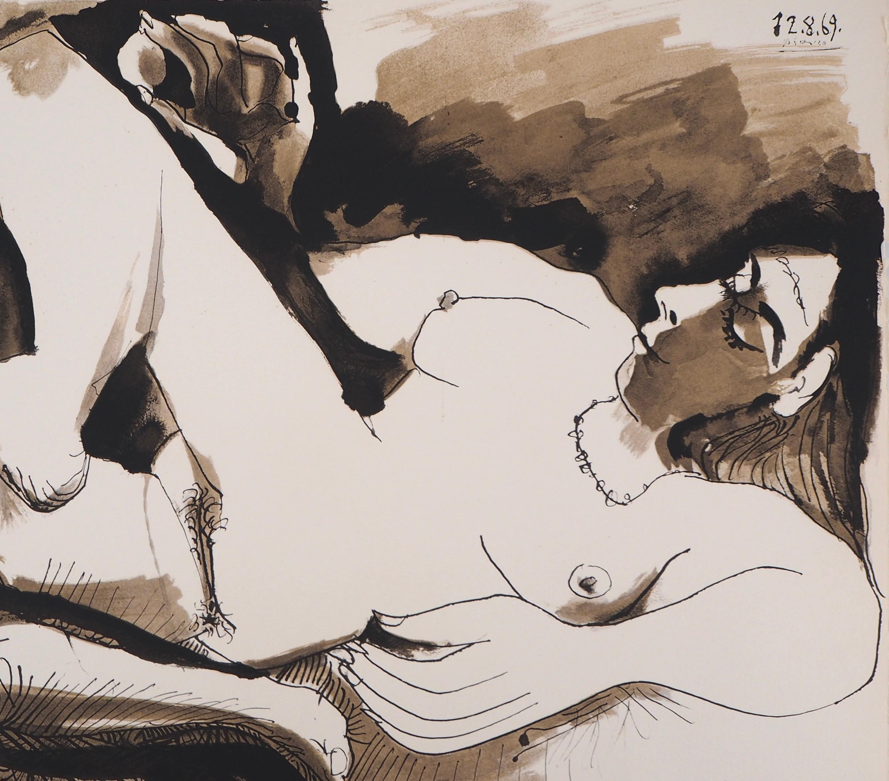 Picasso, Composition (Orozco 193-204), Au Baiser D'Avignon (après) - Print de Pablo Picasso