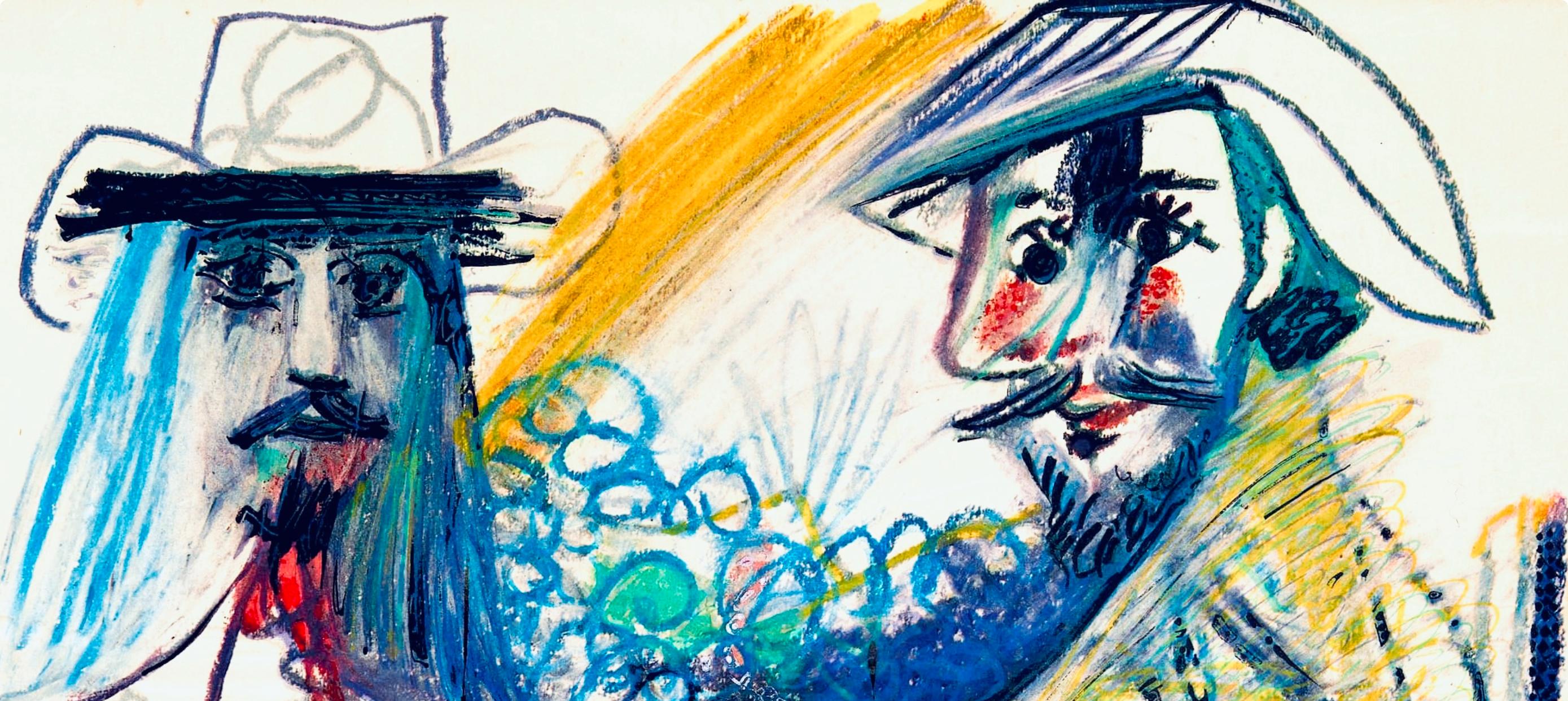 Picasso, Composition (Orozco 193-204), Au Baiser D'Avignon (après) - Print de Pablo Picasso