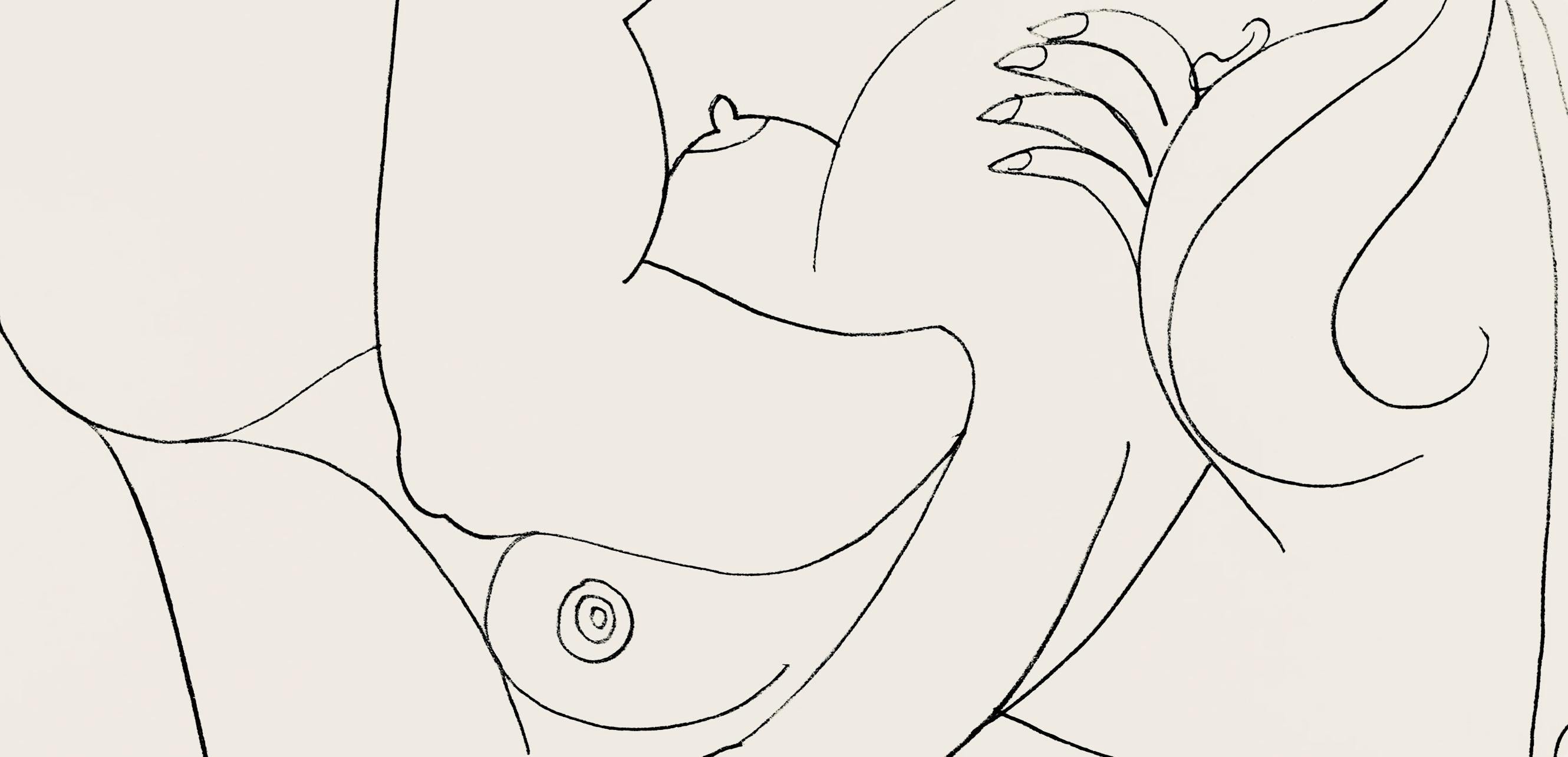 Picasso, Composition (Orozco 193-204), Au Baiser D'Avignon (after) - Cubist Print by Pablo Picasso