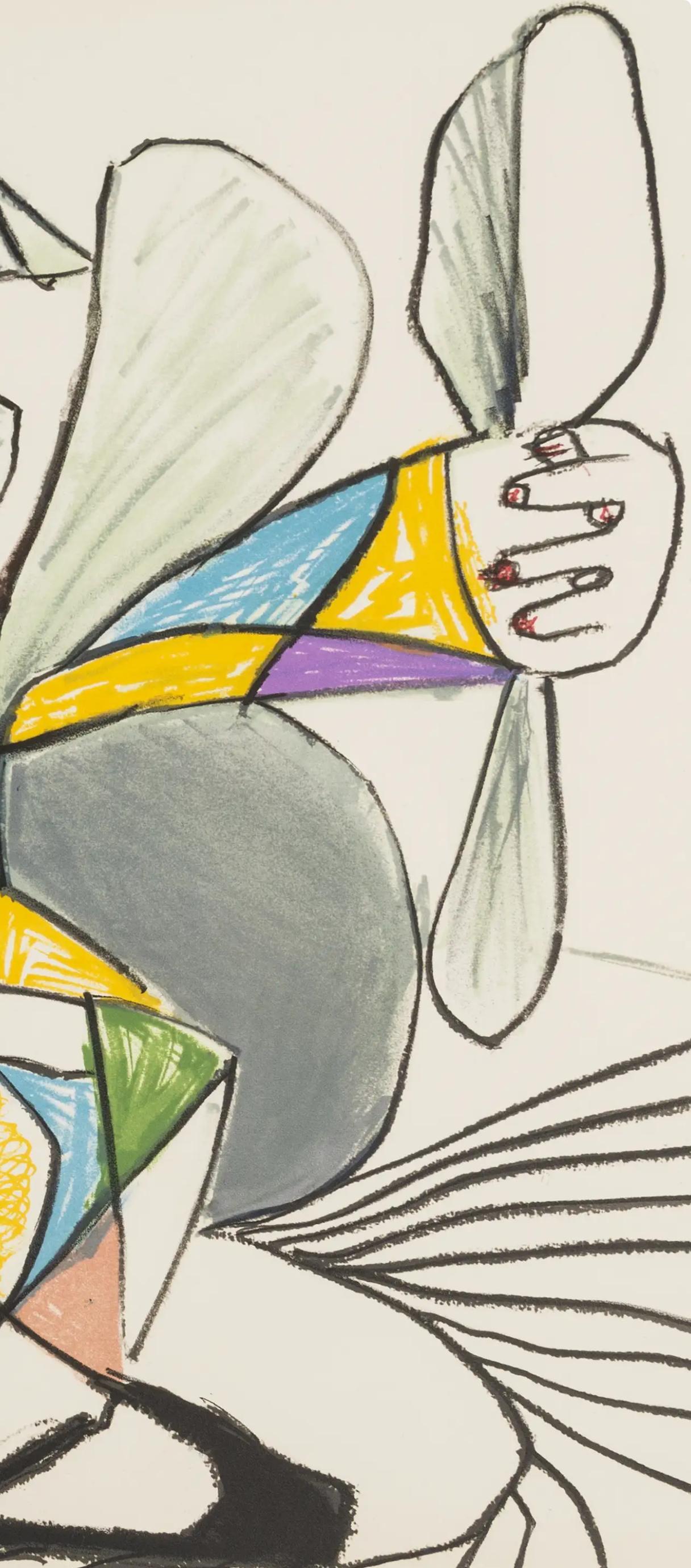 Picasso, Composition (Orozco 193-204), Au Baiser D'Avignon (after) - Cubist Print by Pablo Picasso