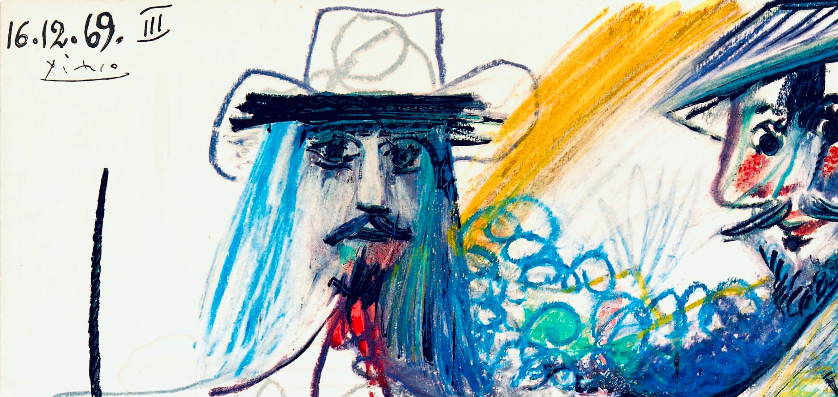 Picasso, Composition (Orozco 193-204), Au Baiser D'Avignon (après) en vente 1