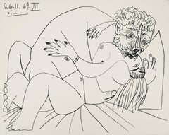Picasso, Komposition (Orozco 193-204), Au Baiser D'Avignon (nach)