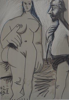 Picasso, Composition (Orozco 193-204), Au Baiser D'Avignon (after)