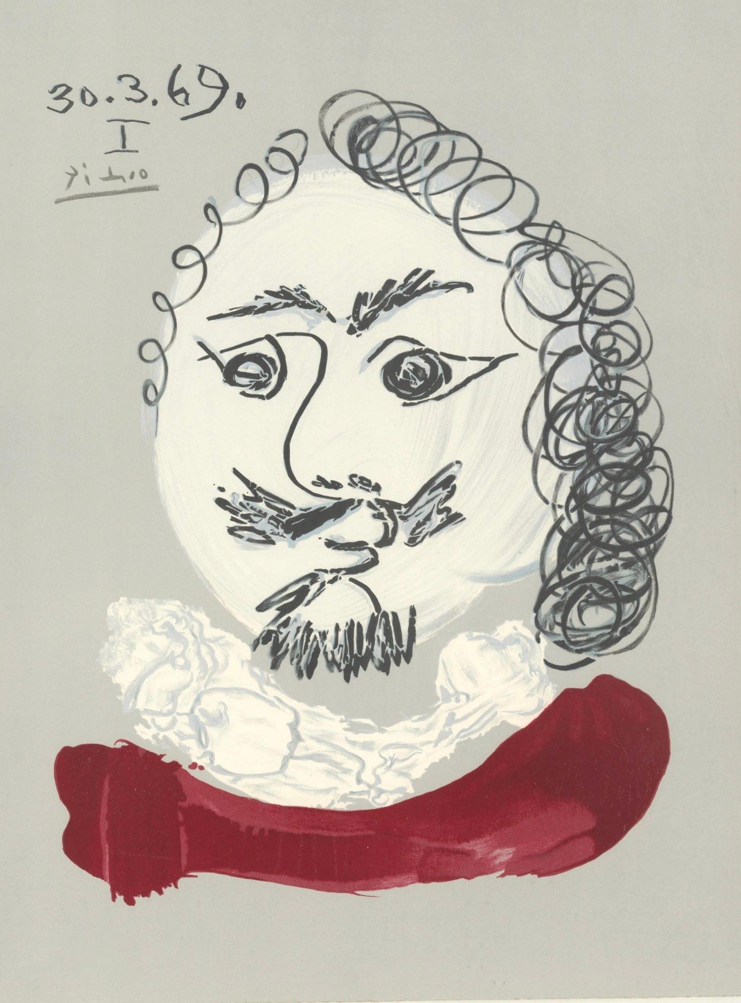 Picasso, Composition (Orozco 207-261), Vingt-Neuf Portraits Imaginaires (after) For Sale 1