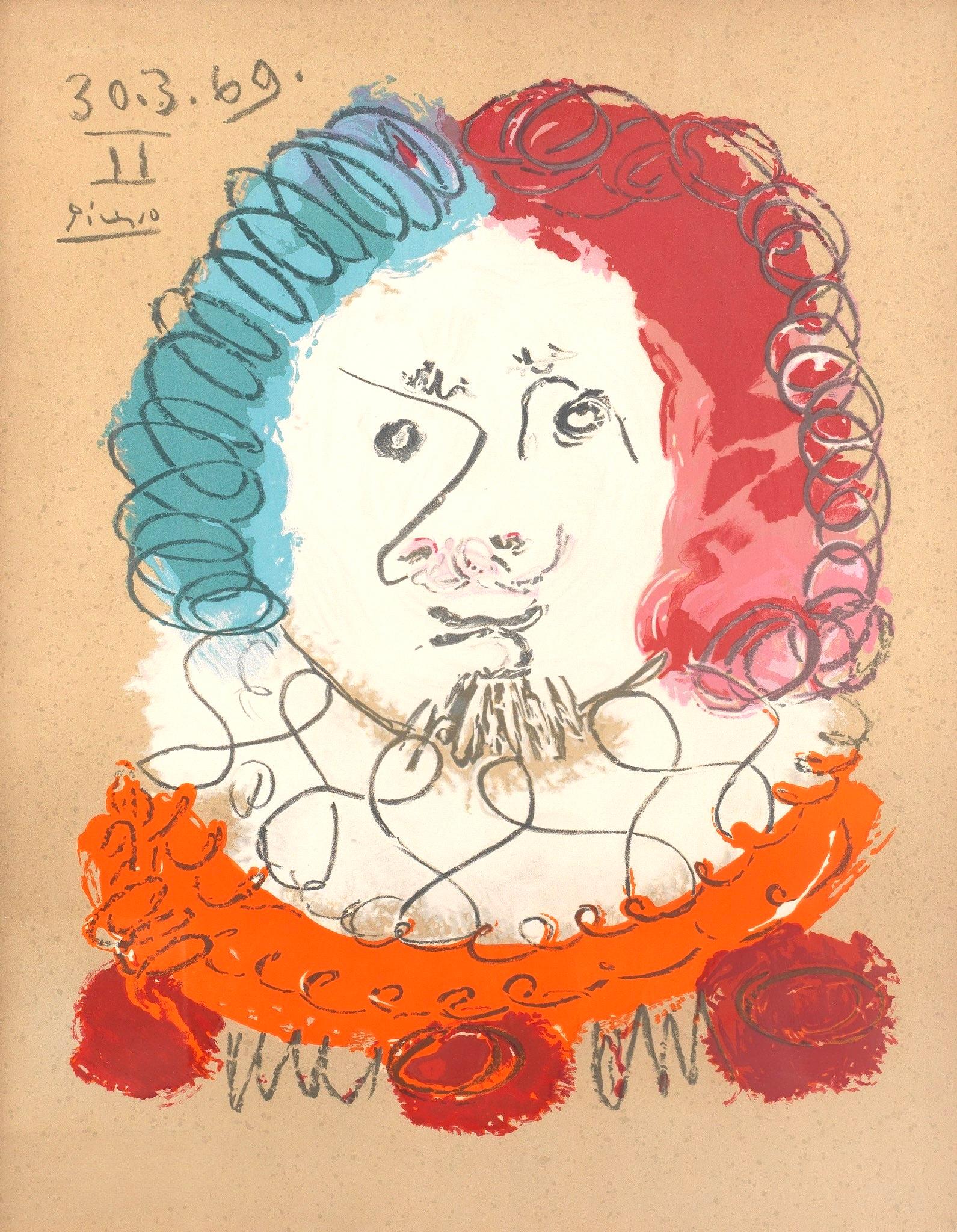 Picasso, Composition (Orozco 207-261), Vingt-Neuf Portraits Imaginaires (d'après) en vente 1