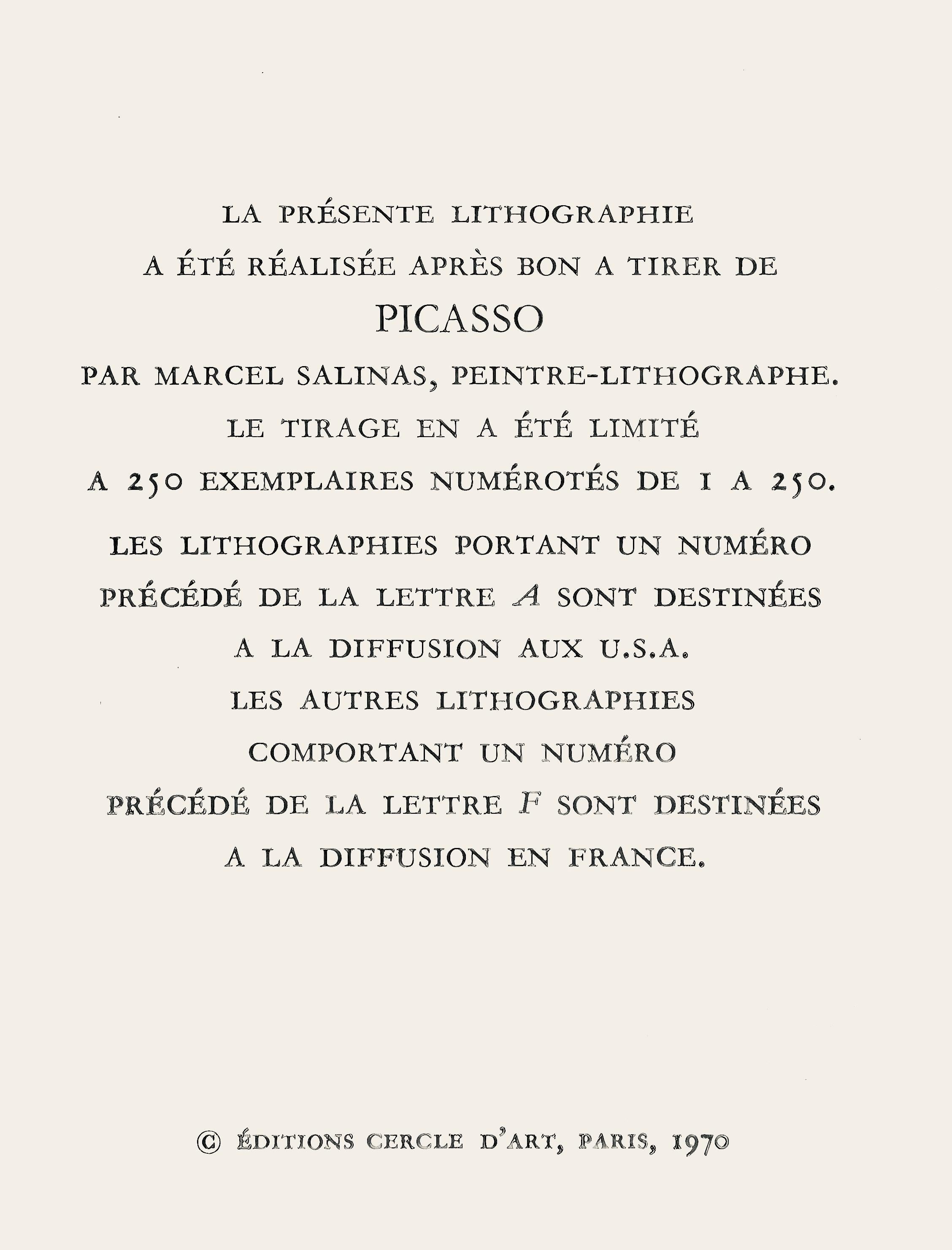 Picasso, Composition (Orozco 207-261), Vingt-Neuf Portraits Imaginaires (d'après) en vente 3