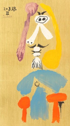 Picasso, Composition (Orozco 207-261), Vingt-Neuf Portraits Imaginaires (after)