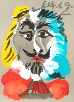 Picasso, Composition (Orozco 207-261), Vingt-Neuf Portraits Imaginaires (after)