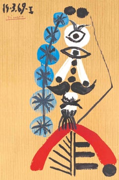Picasso, Composition (Orozco 207-261), Vingt-Neuf Portraits Imaginaires (after)