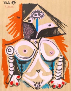 Picasso, Composition (Orozco 207-261), Vingt-Neuf Portraits Imaginaires (after)