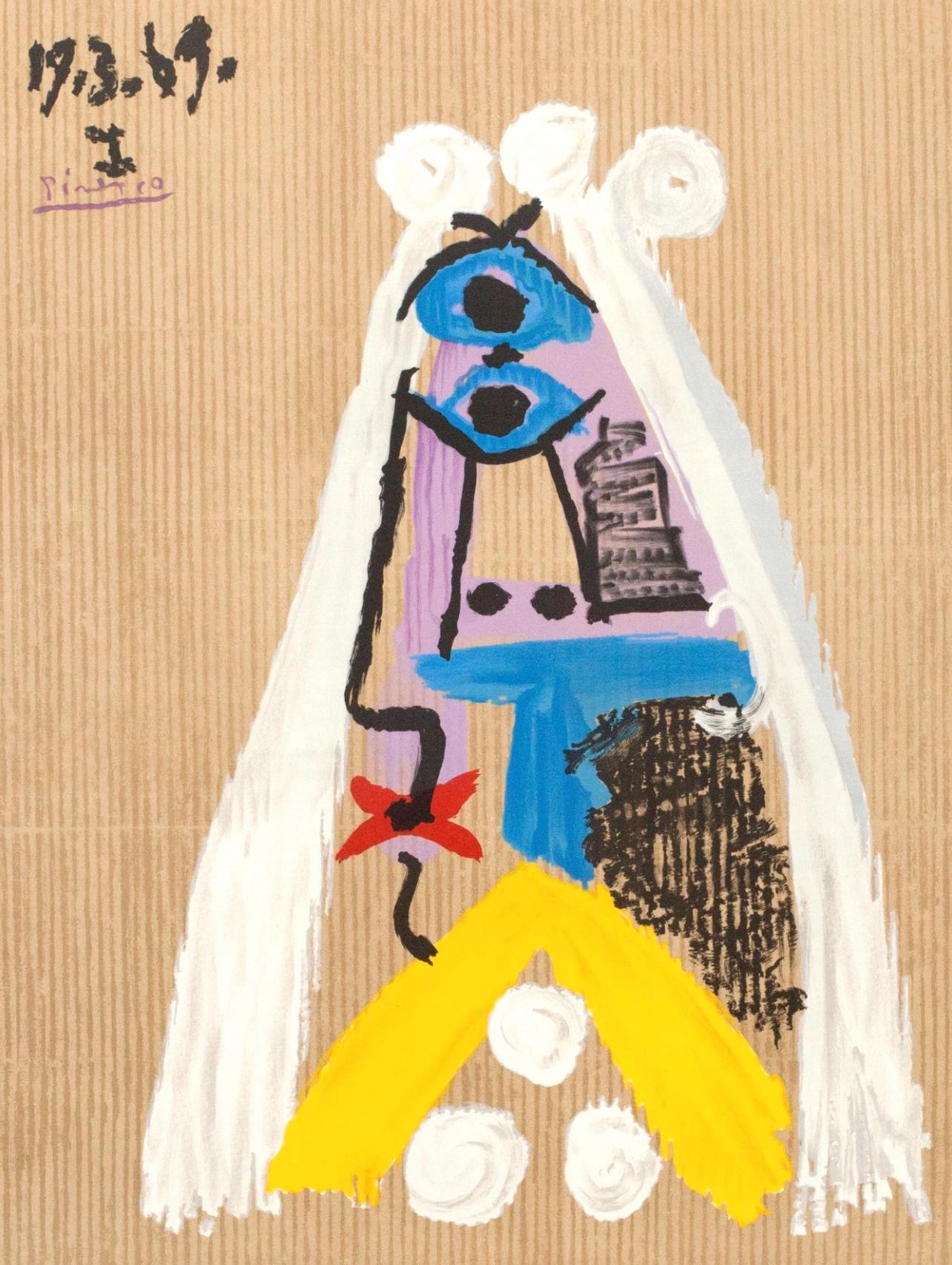 Landscape Print di Pablo Picasso - Picasso, Composizione (Orozco 207-261), Vingt-Neuf Portraits Imaginaires (dopo)